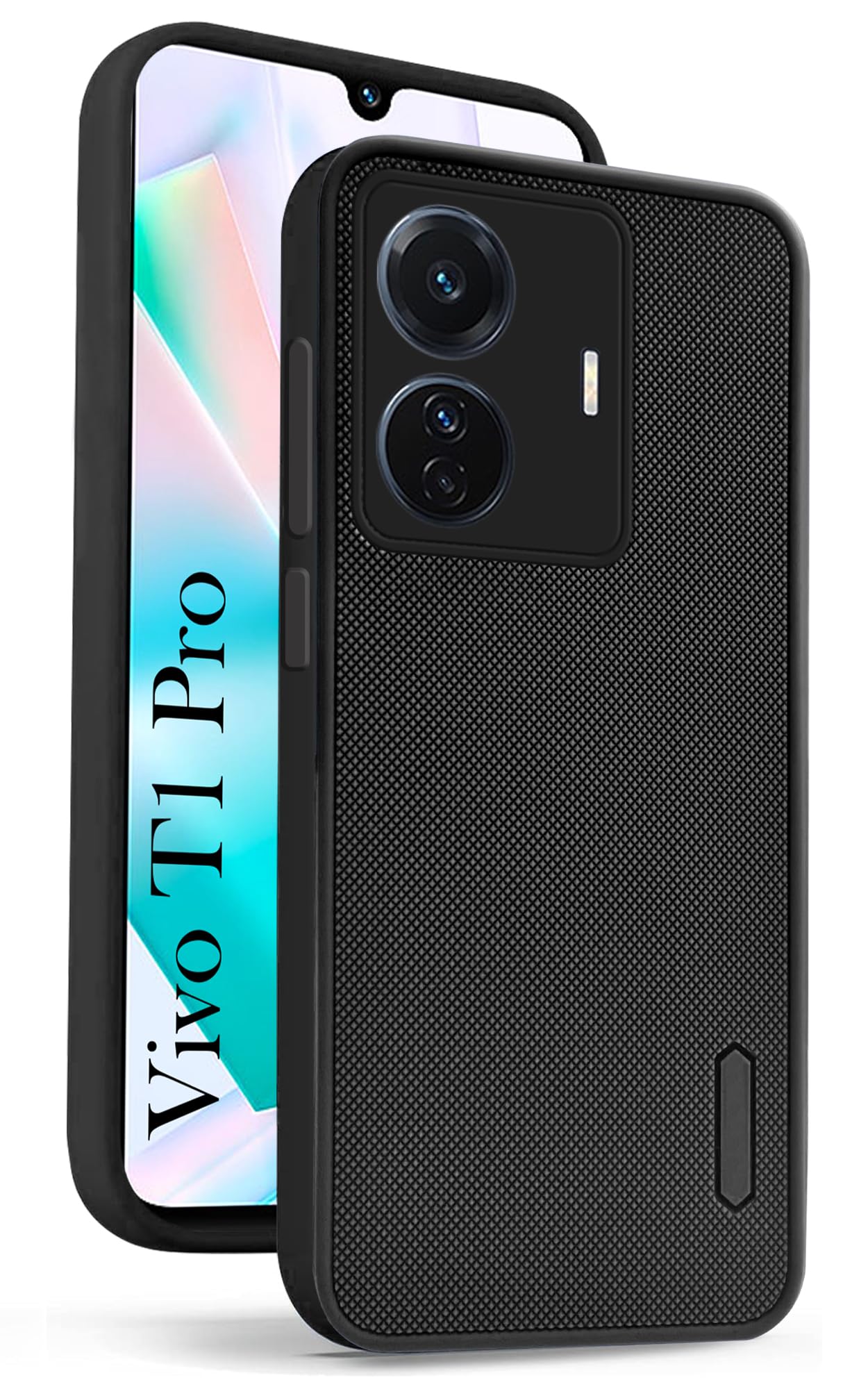 For Vivo T1 Pro 5G Back Cover Case (Textured Grip Design | Camera Protetion | Slim and Light Weight | Soft Touch and Feel)