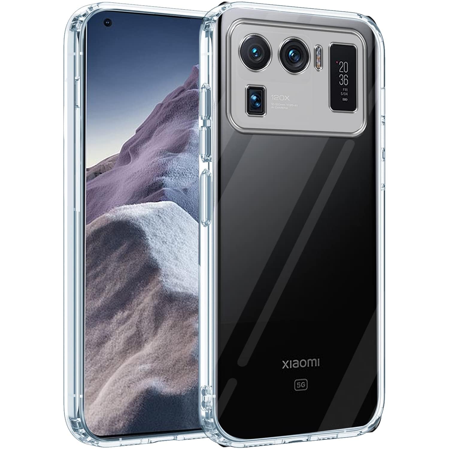 For Xiaomi Mi 11 Ultra 5G Back Cover (Silicone Clear Shockproof Case with Camera Protection | Soft and Flexible | Transparent)
