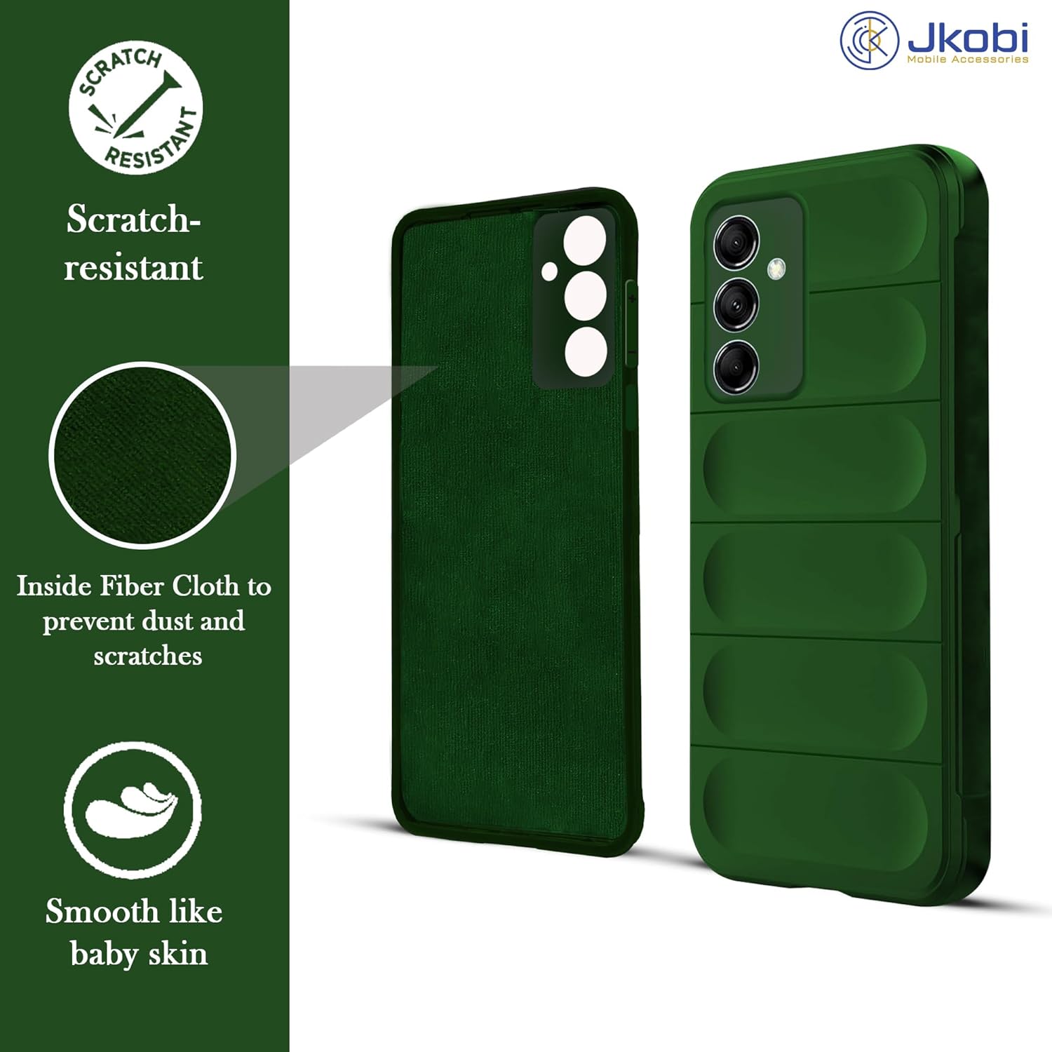 For Samsung Galaxy M14 5G Back Cover Case (Matte Liquid Silicone | Micro-Fiber Cloth Inside | Camera Protection | Shockproof)