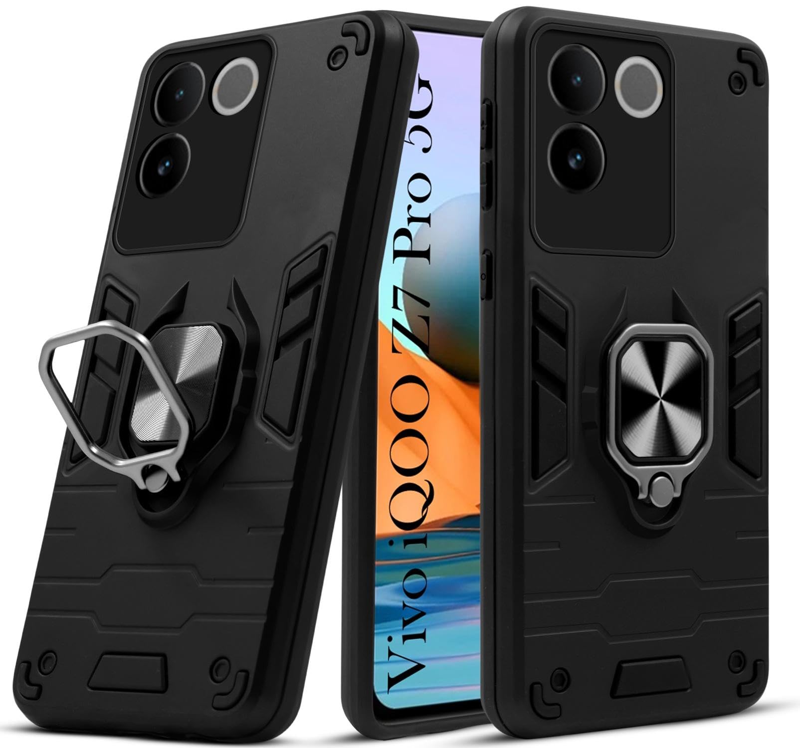 For Vivo iQOO Z7 Pro Back Cover Case (Shockproof Polycarbonate Dual Layer Hybrid Armor)