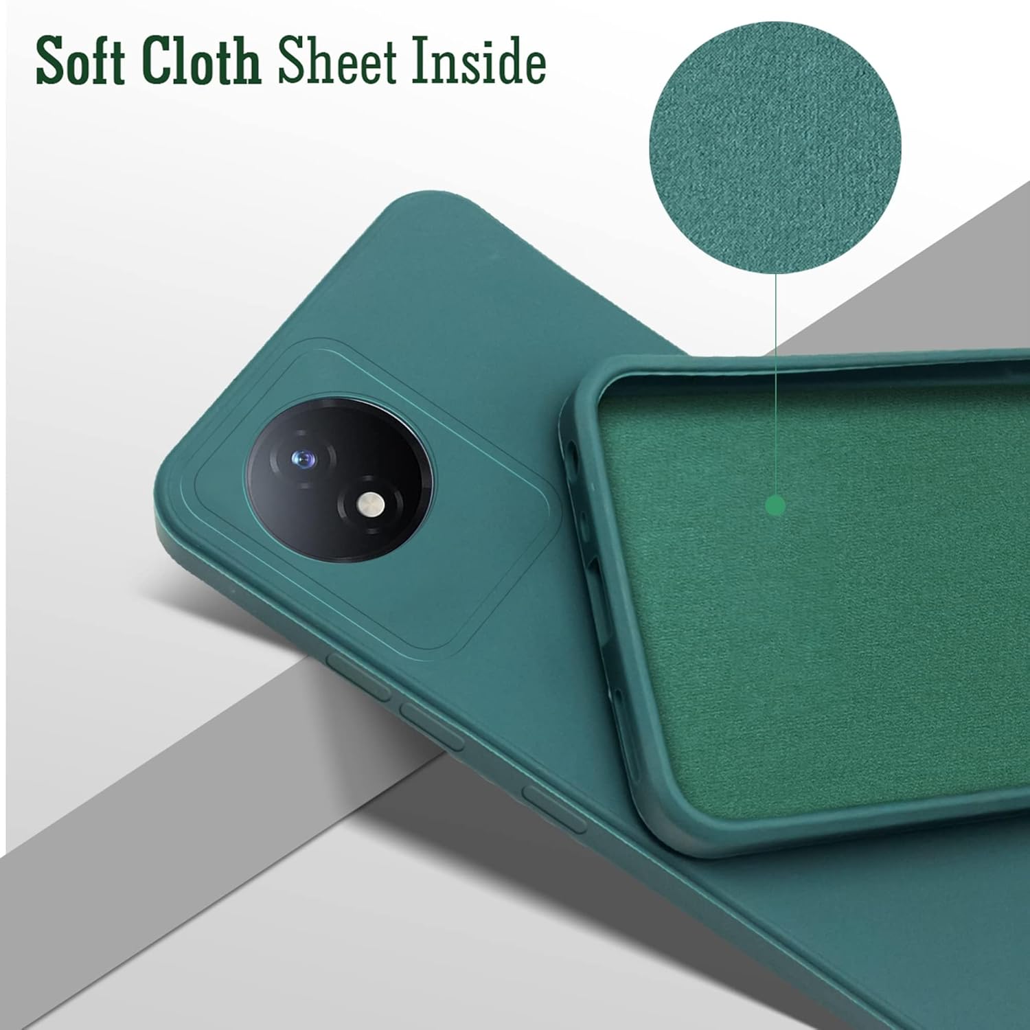 For Vivo Y02 Back Case Cover