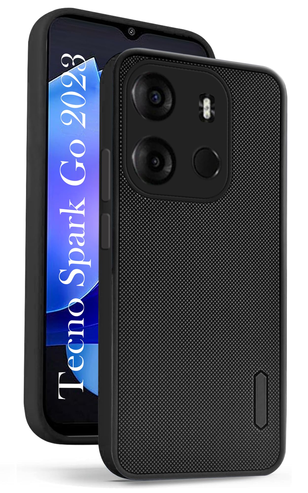 For Tecno Spark Go 2023 Back Cover Case (Textured Grip Design | Camera Protetion | Slim and Light Weight | Soft Touch and Feel)