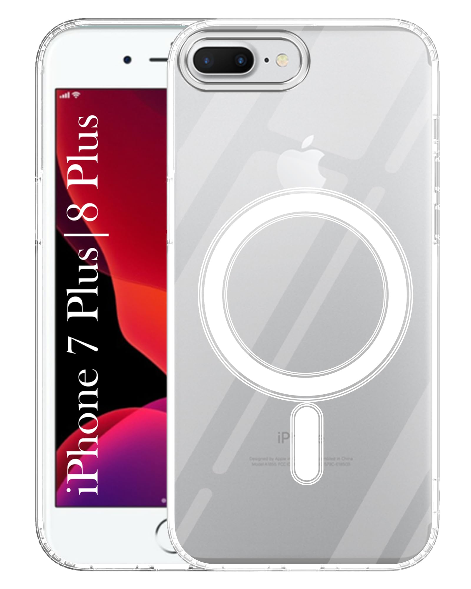 For Apple iPhone 7 Plus | iPhone 8 Plus ( MagSafe Compatible Wireless Charging | Hybrid Camera Bump Protection | Shockproof Polycarbonate