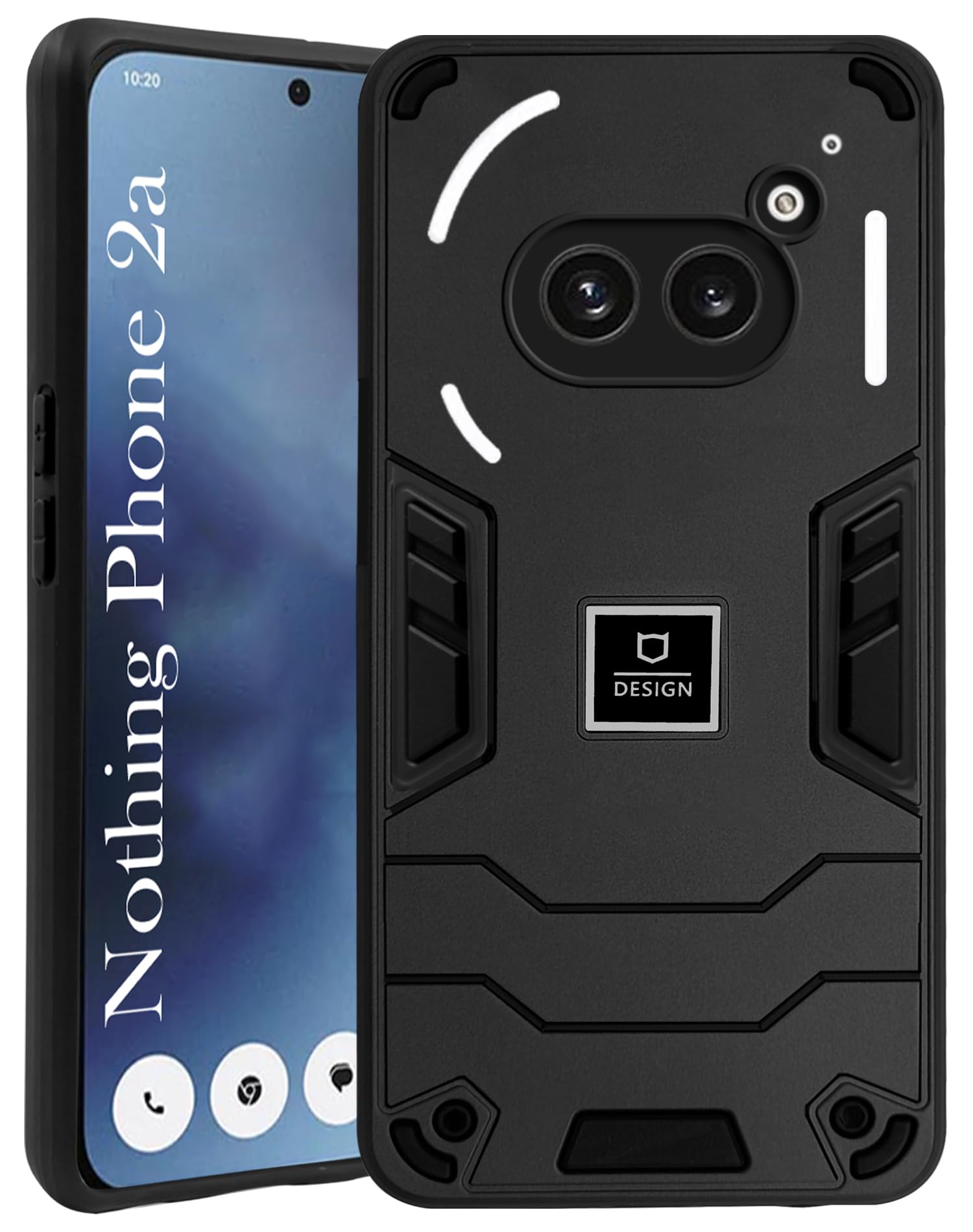 For Nothing Phone 2A 5G Back Cover Case (Lightweight Hybrid Shockproof Polycarbonate)