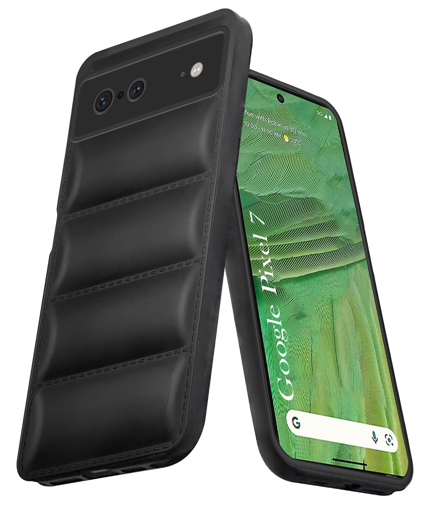 For Google Pixel 7 Back Cover Case (Puffer Cushion Wave Design | Camera Protection)