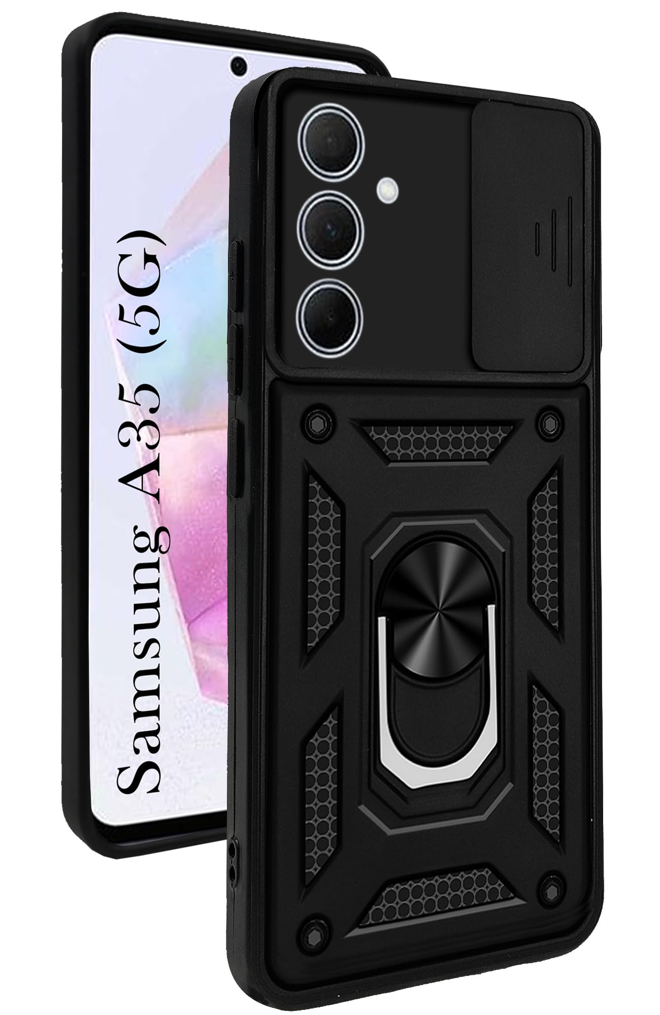For Samsung Galaxy A35 5G Back Cover Case (Hybrid Dual Armor Polycarbonate)