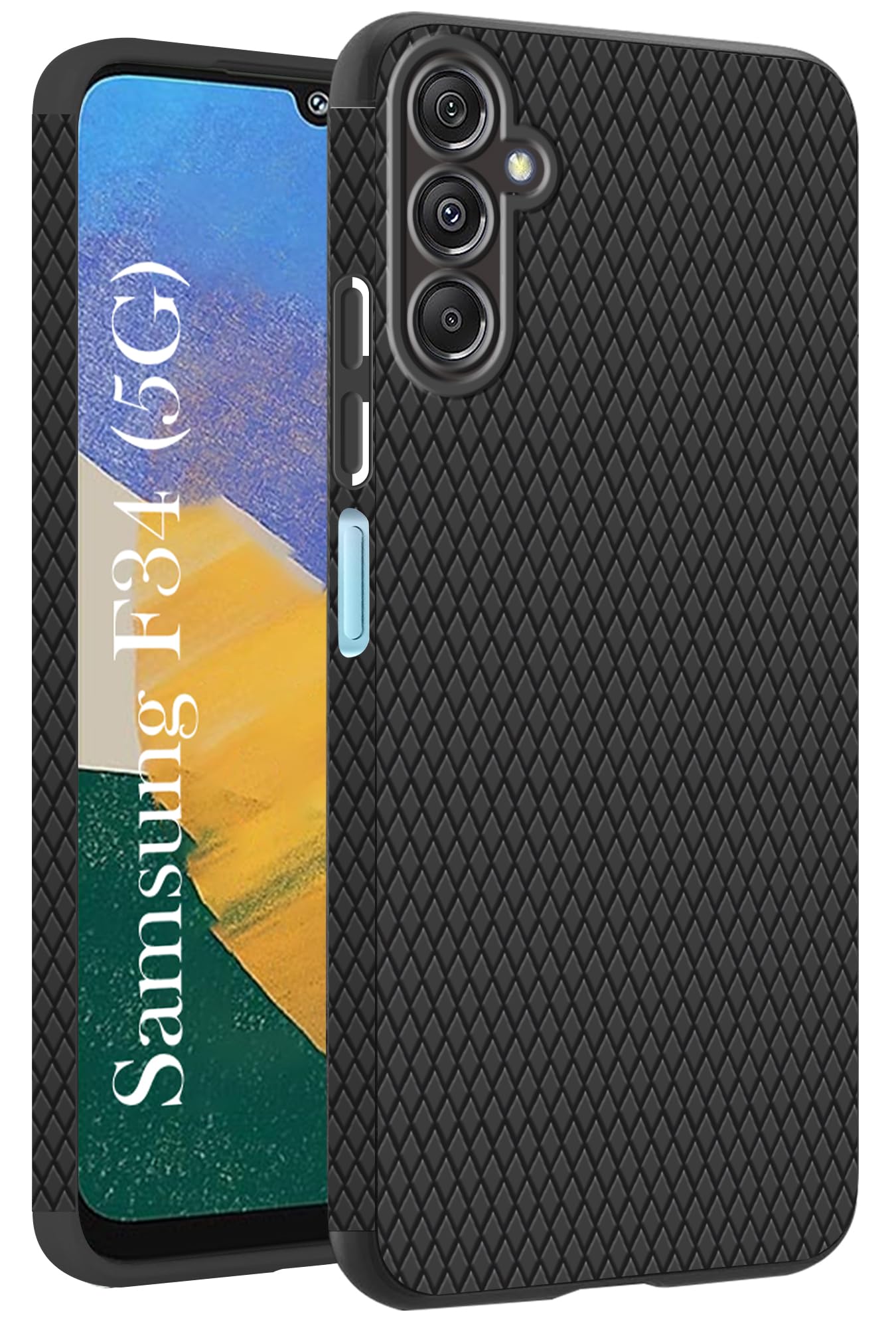 For Samsung Galaxy F34 5G Back Cover Case (Liquid Silicone | Side Grip | Camera Protection)