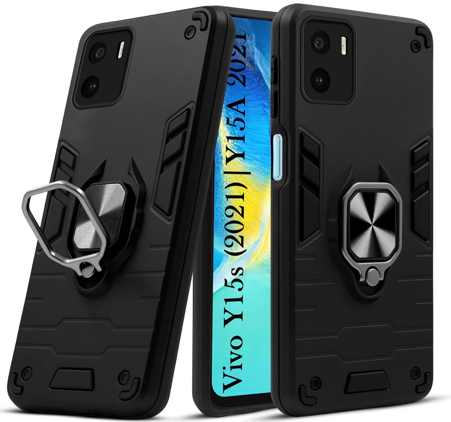 For Vivo Y15s (2021) Y15A 2021 Back Cover Case (Dual Layer