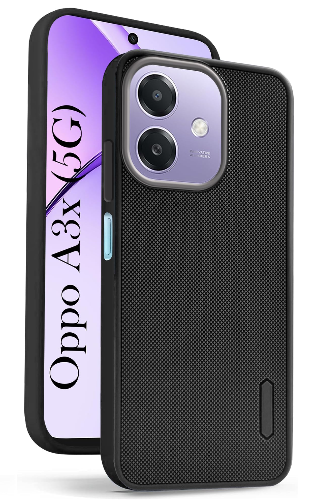 For Oppo A3X 5G | Oppo A3 5G Back Cover Case (Textured Grip Design | Camera Protection | Slim and Light Weight | Soft Touch and Feel)
