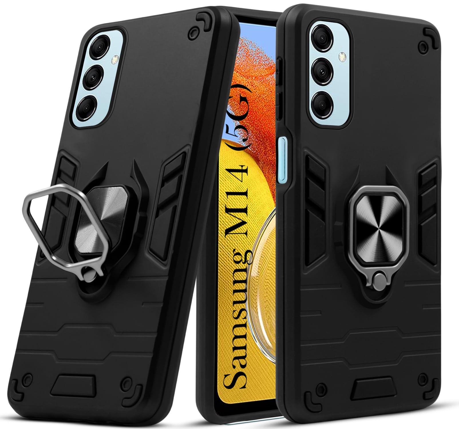 For Samsung Galaxy M14 5G Back Cover Case (Shockproof Polycarbonate Dual Layer Hybrid Armor)