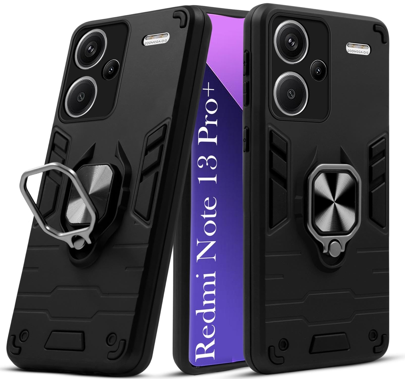 For Redmi Note 13 Pro Plus Back Cover Case (Shockproof Polycarbonate Dual Layer Hybrid Armor)