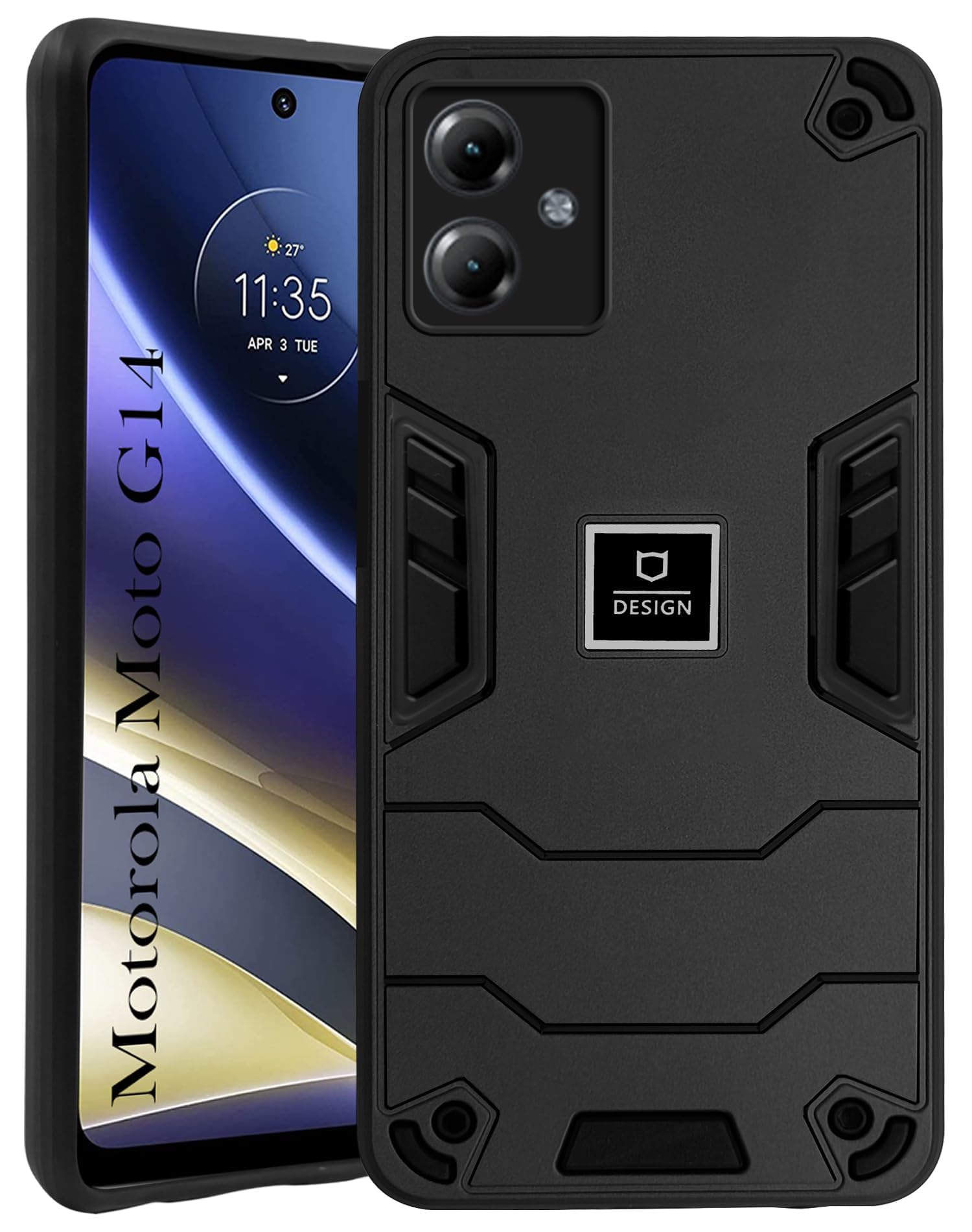 For Motorola Moto G14 Back Cover (Shockproof Polycarbonate)