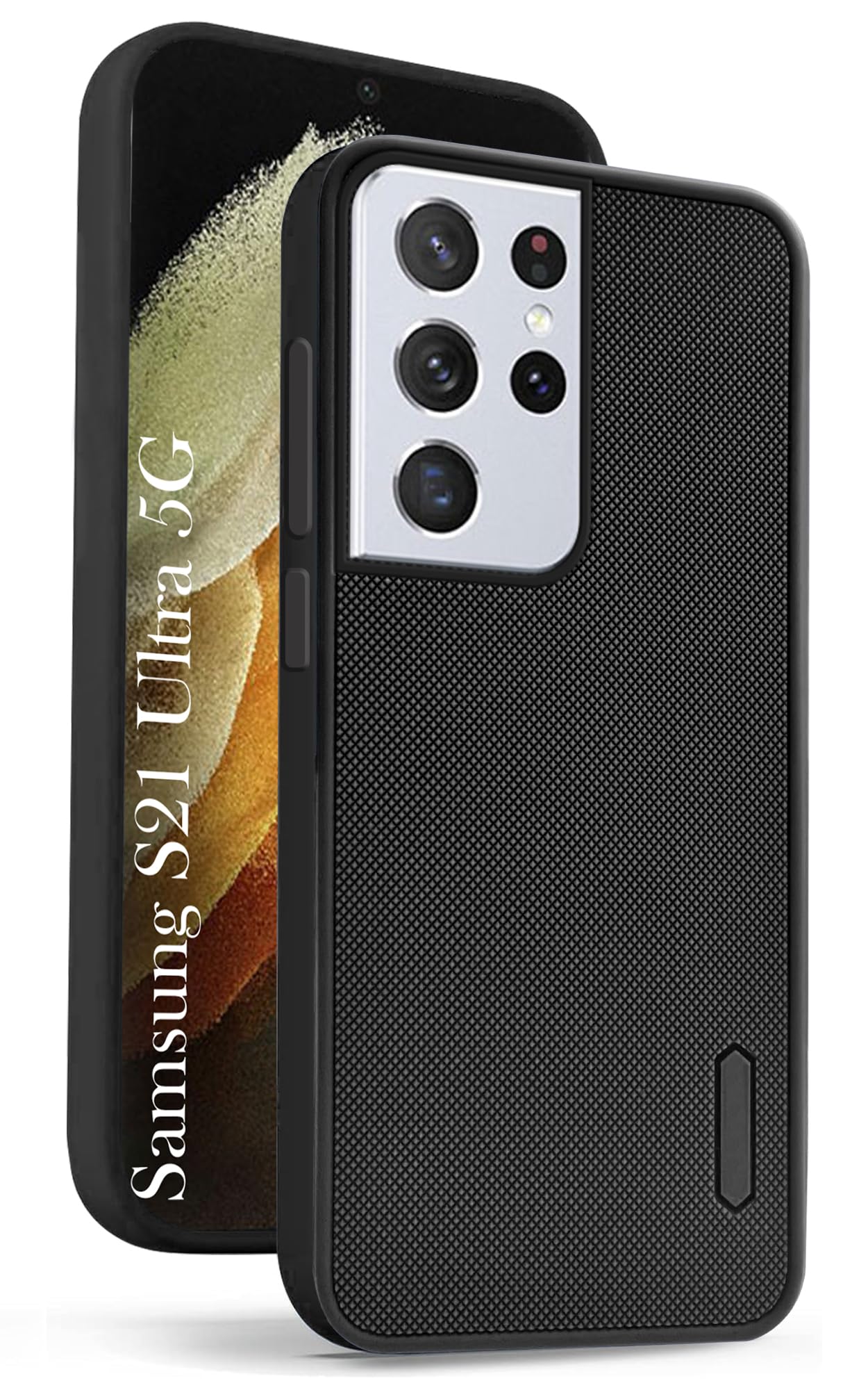 For Samsung Galaxy S21 Ultra 5G Back Cover Case (Textured Grip Design