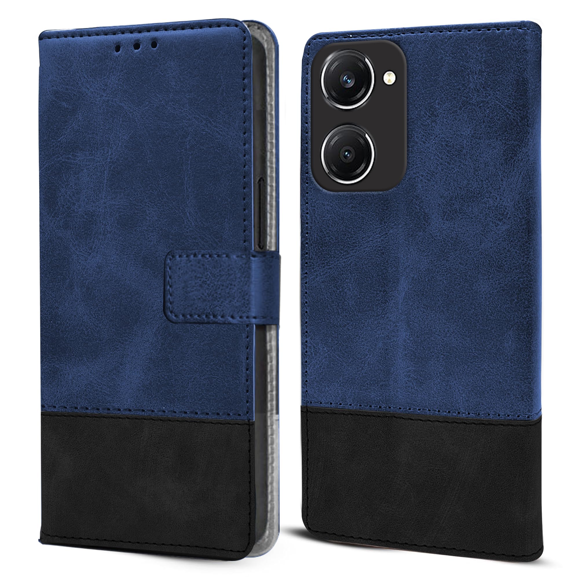 For Vivo T3 Lite 5G | Vivo Y28s 5G Flip Case Cover (Professional Dual Leather Wallet with Magnetic Closure)