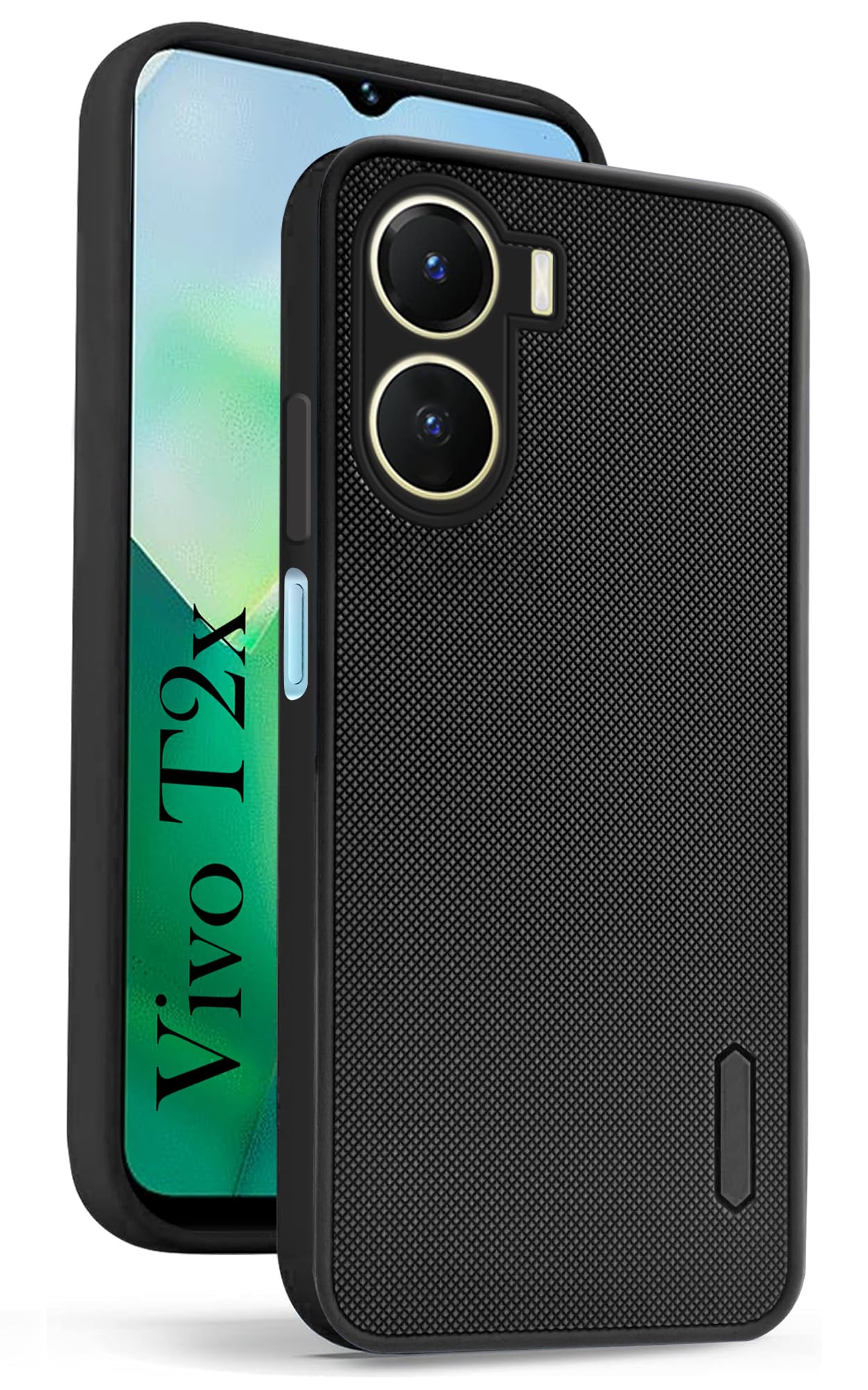 For Vivo T2x Back Cover Case (Textured Grip Design | Camera Protetion | Slim and Light Weight | Soft Touch and Feel)