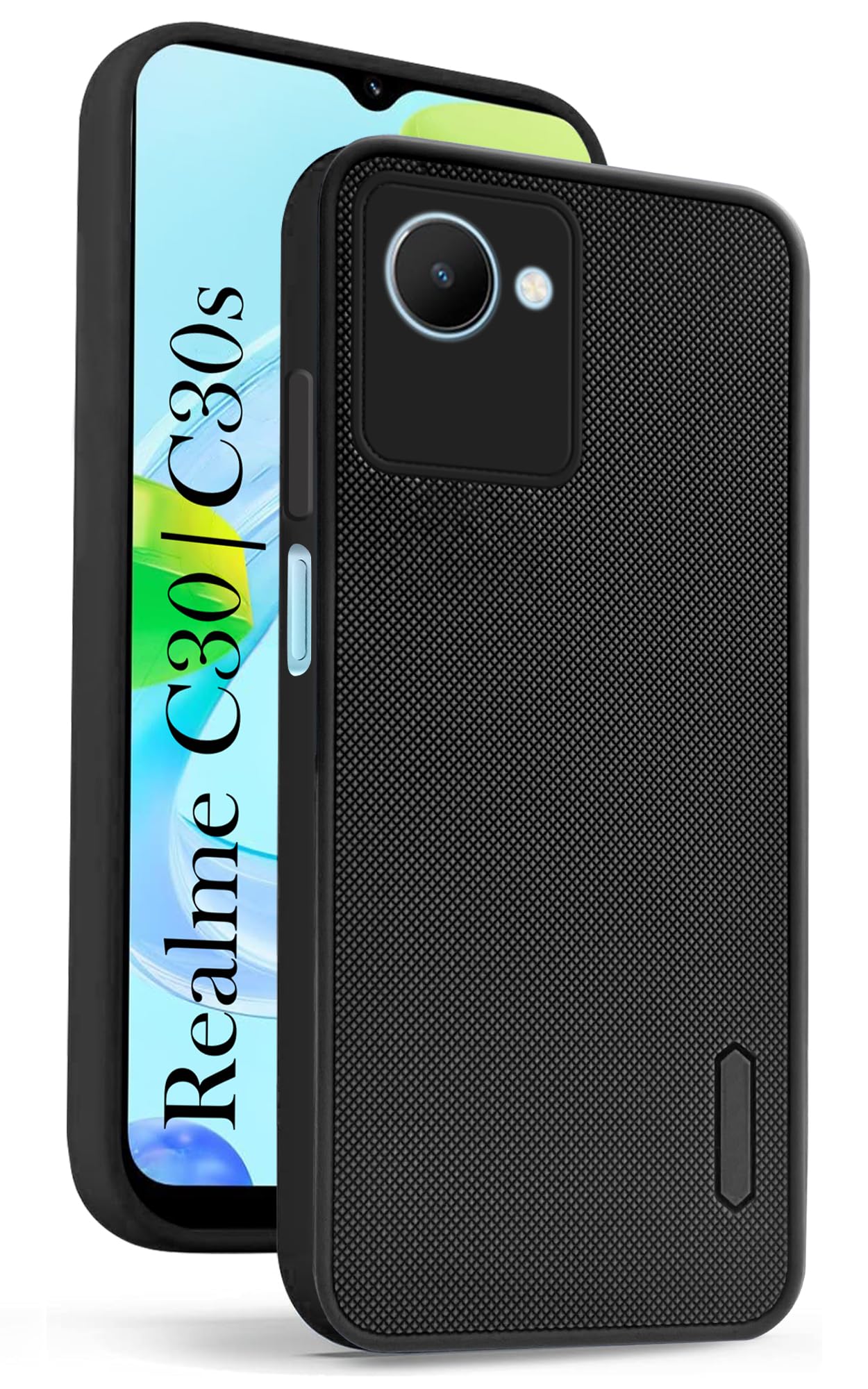 For Realme C30 | C30S Back Cover Case (Textured Grip Design | Camera Protetion | Slim and Light Weight | Soft Touch and Feel)