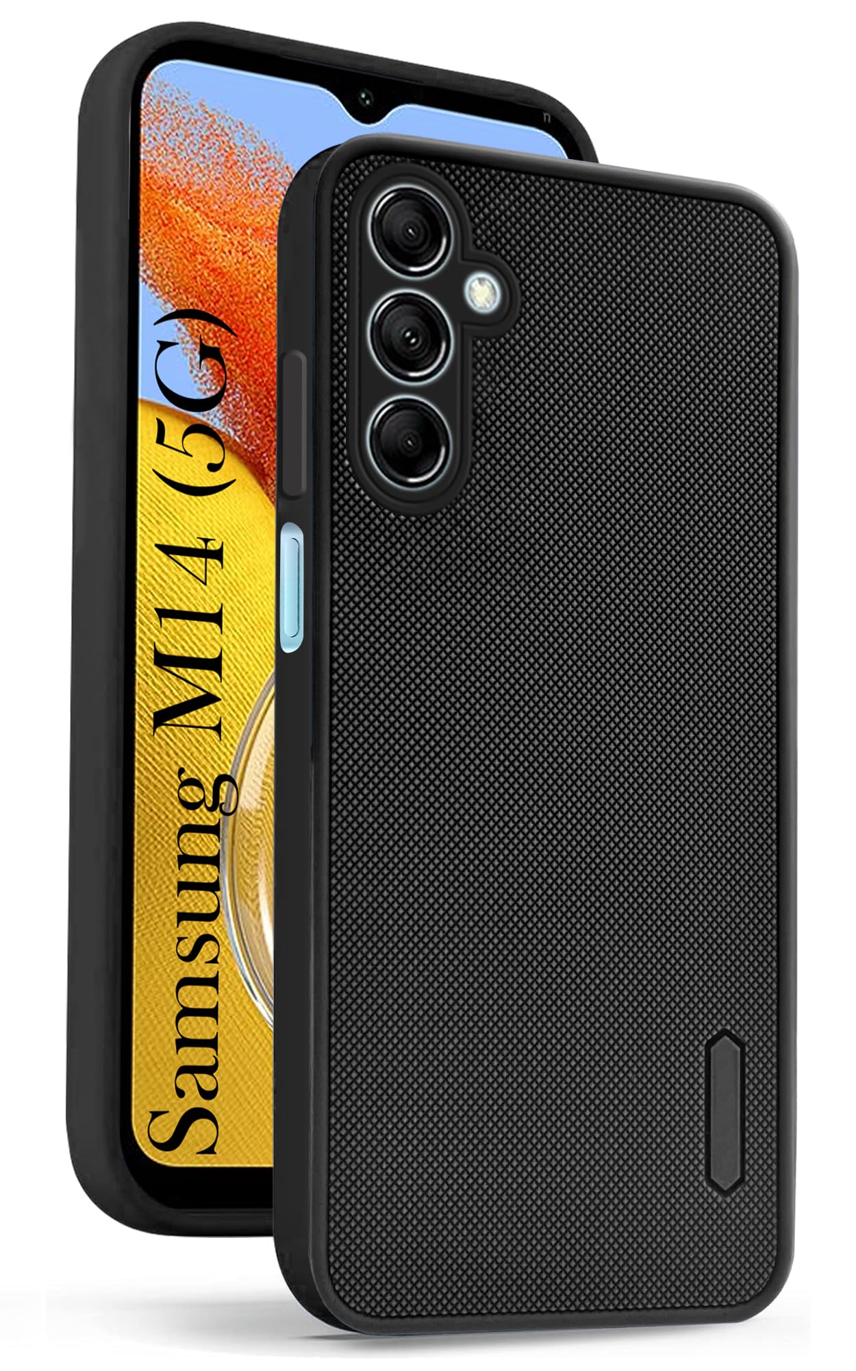 For Samsung Galaxy M14 5G Back Cover Case (Textured Grip Design | Camera Protetion | Slim and Light Weight | Soft Touch and Feel)