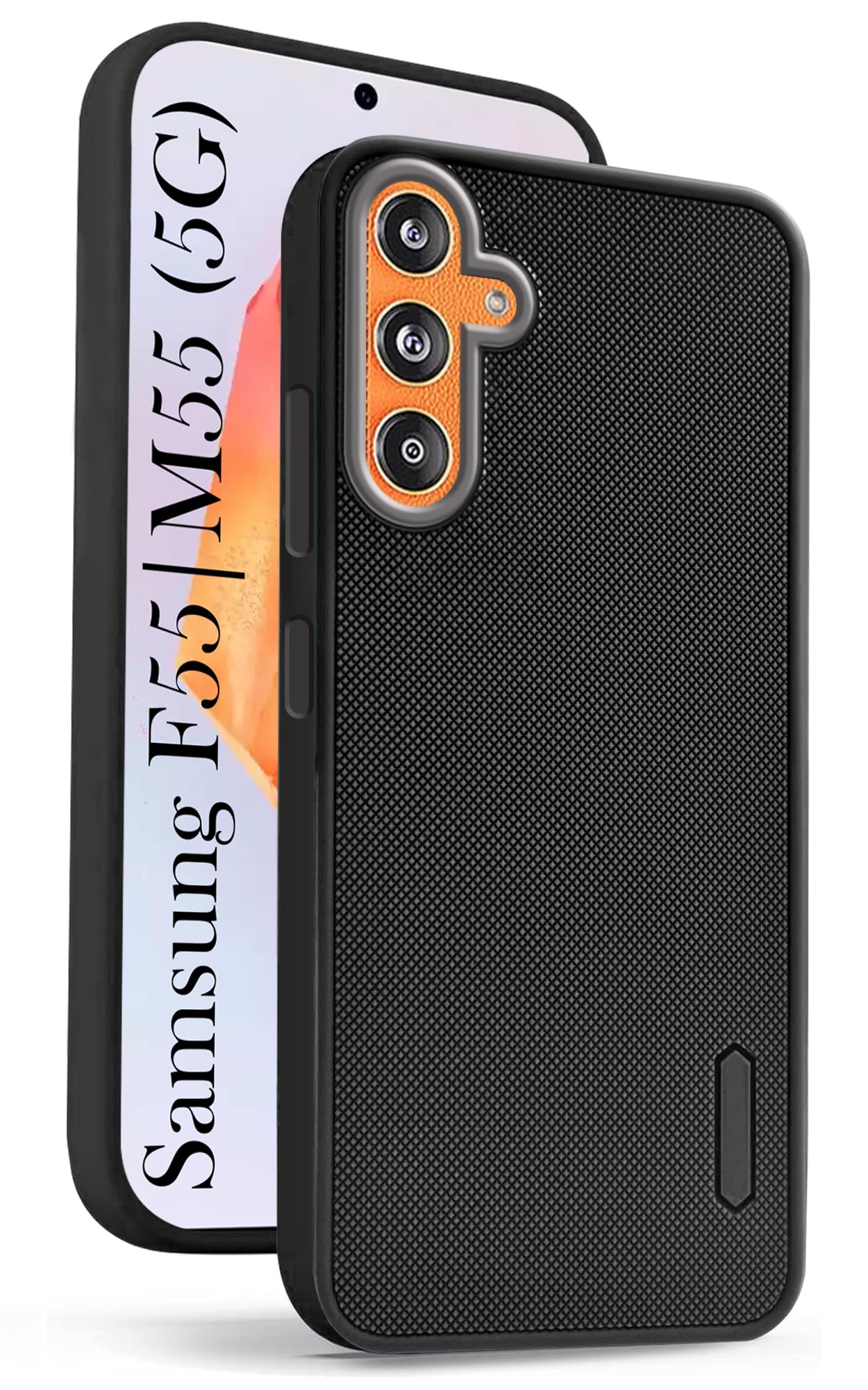 For Samsung Galaxy F55 5G | M55 5G | M55s Back Cover Case (Textured Grip Design | Camera Protetion | Slim and Light Weight | Soft Touch and Feel)