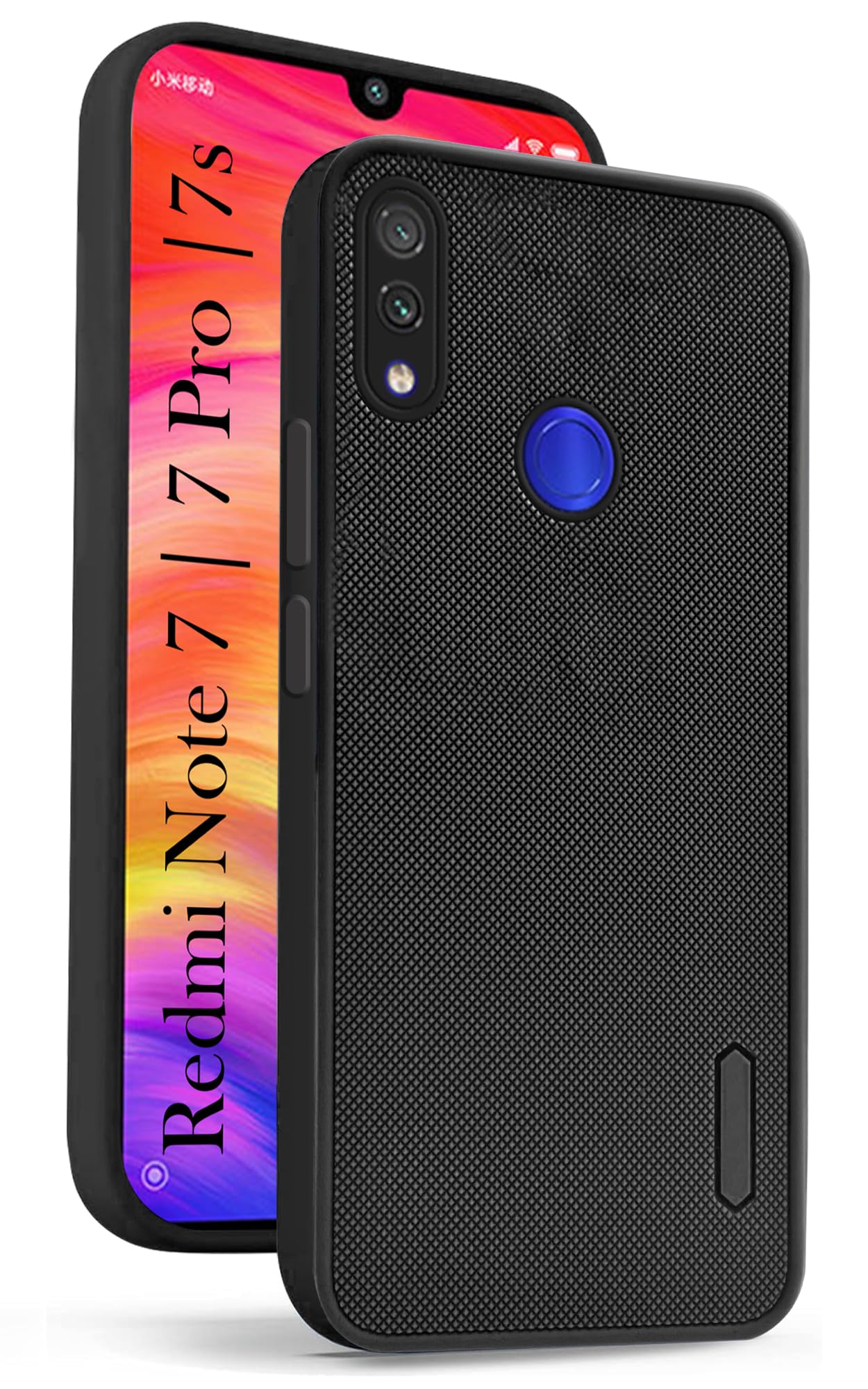 For Redmi Note 7 | Note 7S | Note 7 Pro Back Cover Case (Textured Grip Design | Camera Protetion | Slim and Light Weight | Soft Touch and Feel)