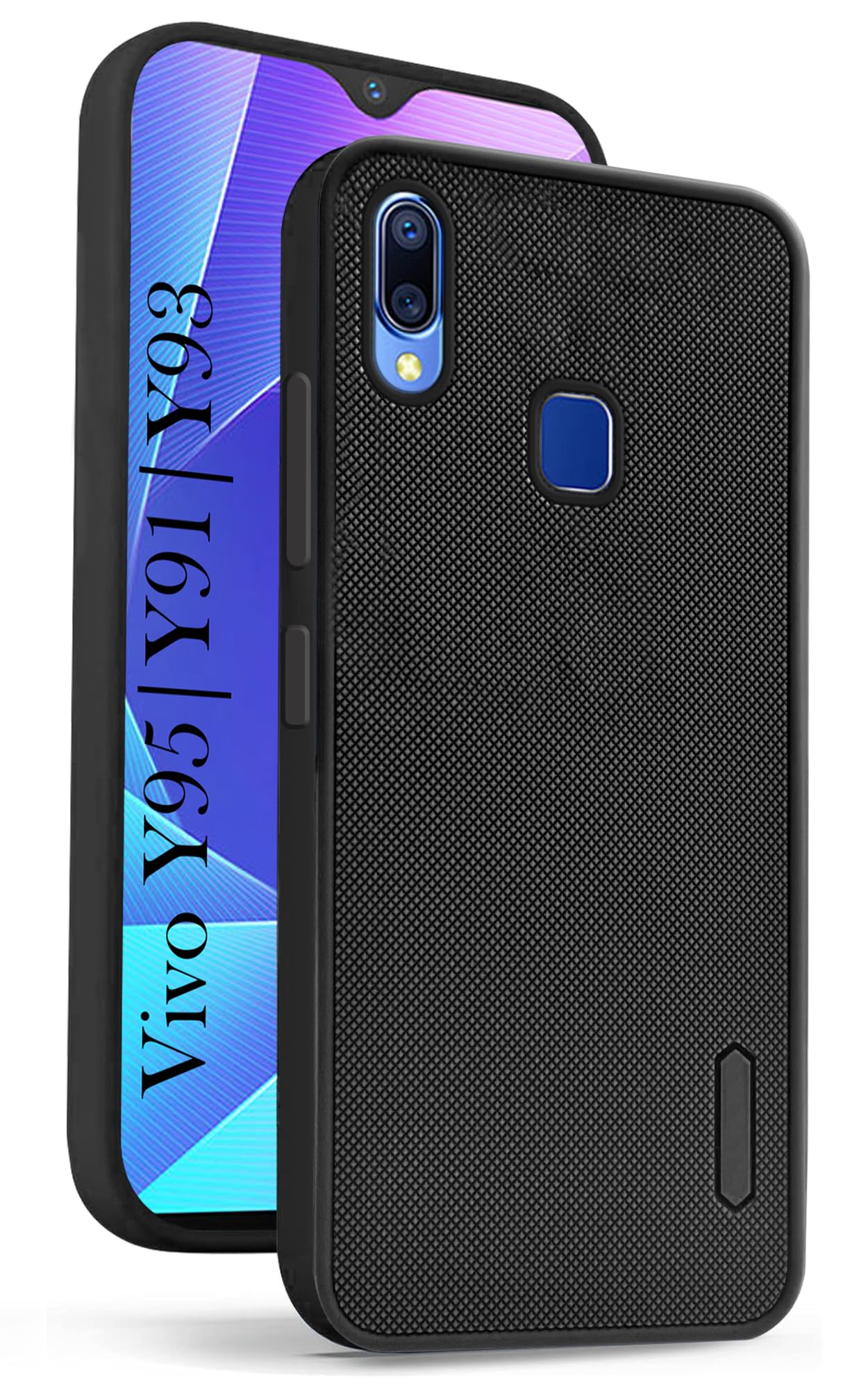 For Vivo Y91 Vivo Y93 Vivo Y95 Back Cover Case (Textured Grip