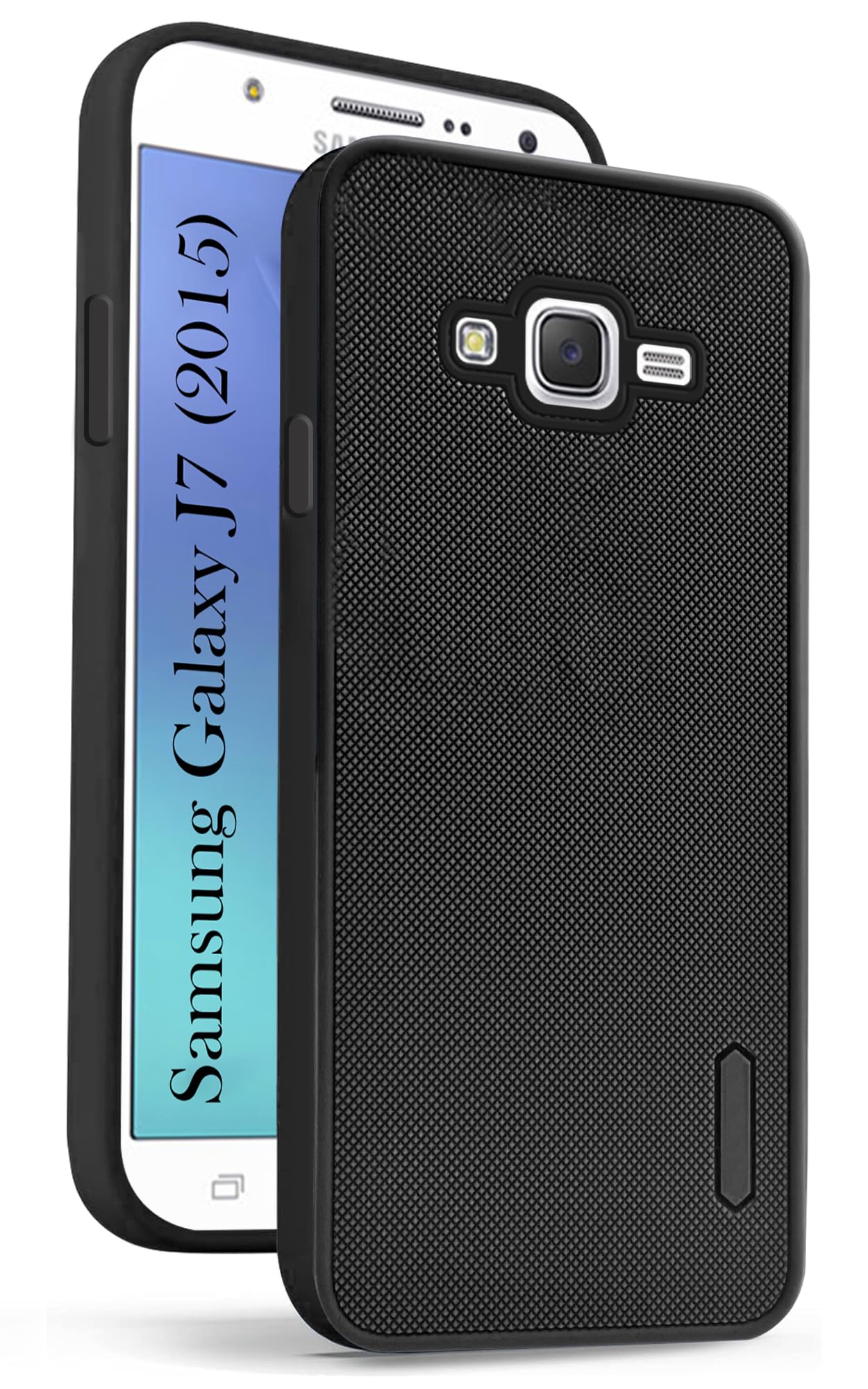 For Samsung Galaxy J7 2015 Back Cover Case (Textured Grip Design | Camera Protetion | Slim and Light Weight | Soft Touch and Feel)