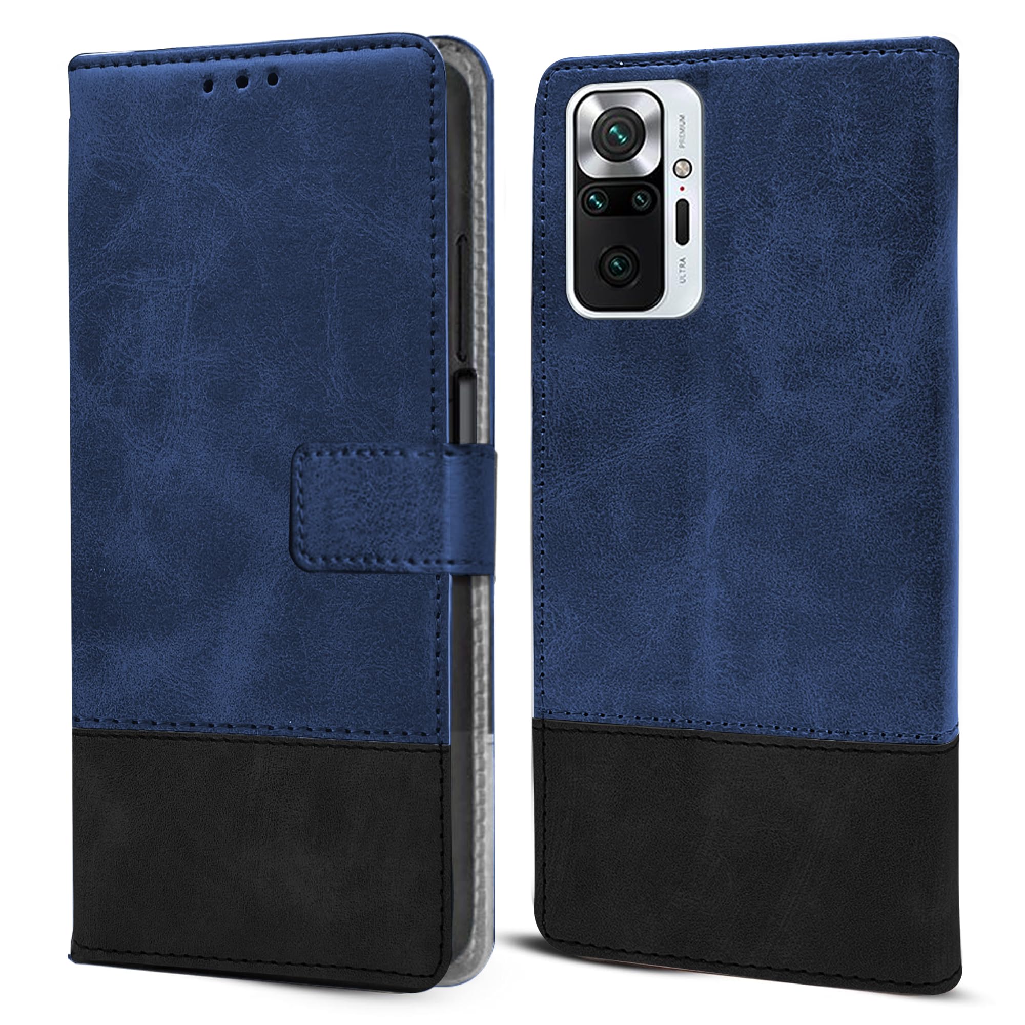 For Xiaomi Mi Redmi Note 10 Pro | 10 Pro Max Flip Cover Case (Professional Dual Leather Wallet with Magnetic Closure)