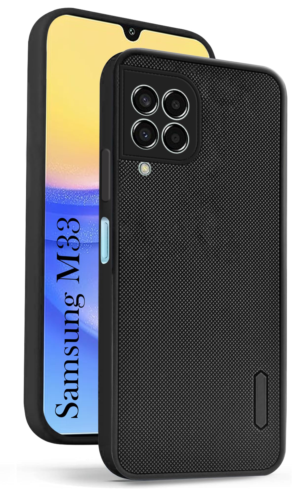 For Samsung Galaxy M33 5G Back Cover Case (Textured Grip Design | Camera Protetion | Slim and Light Weight | Soft Touch and Feel)