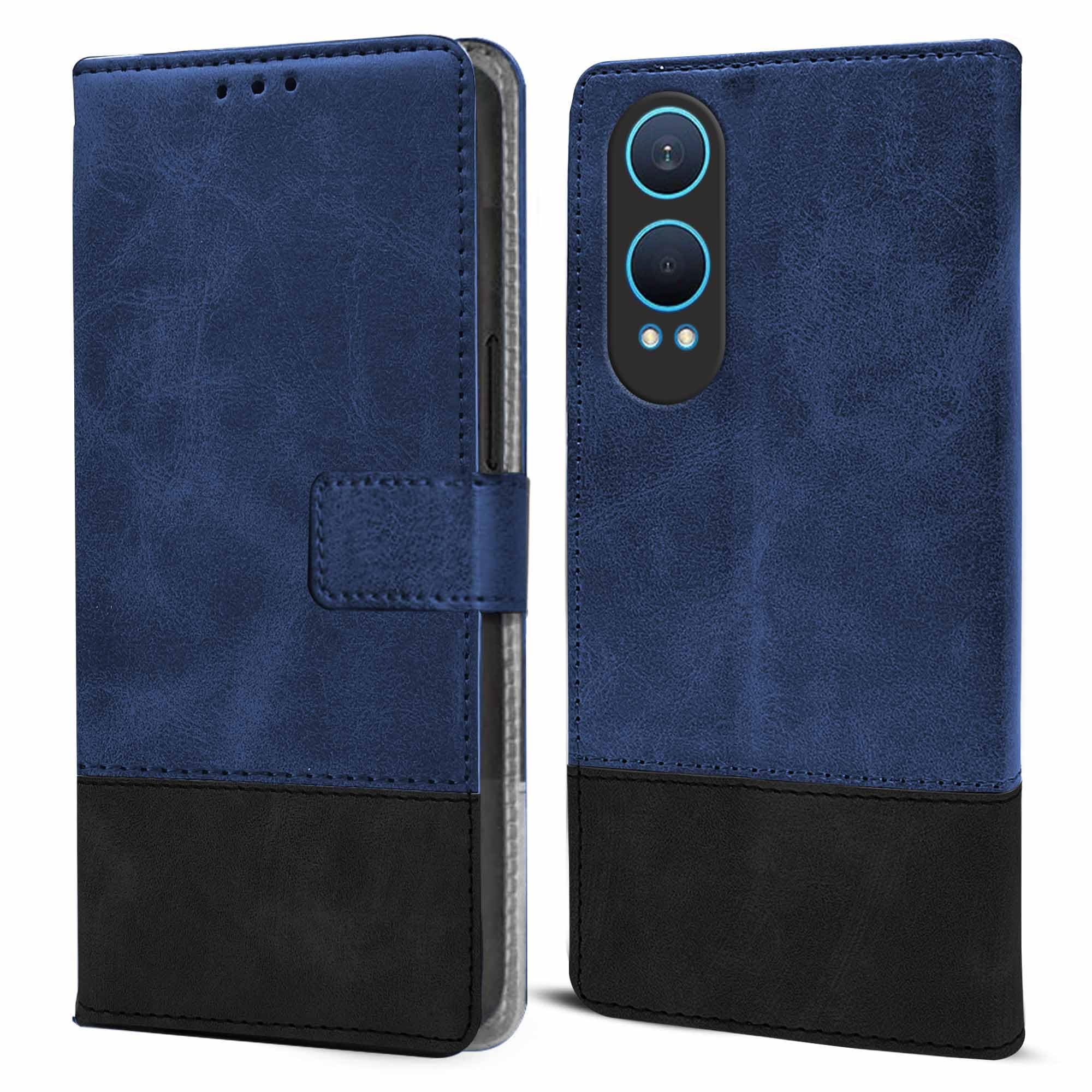 For OnePlus Nord CE 4 Lite Flip Cover Case (Professional Dual Leather Wallet with Magnetic Closure)