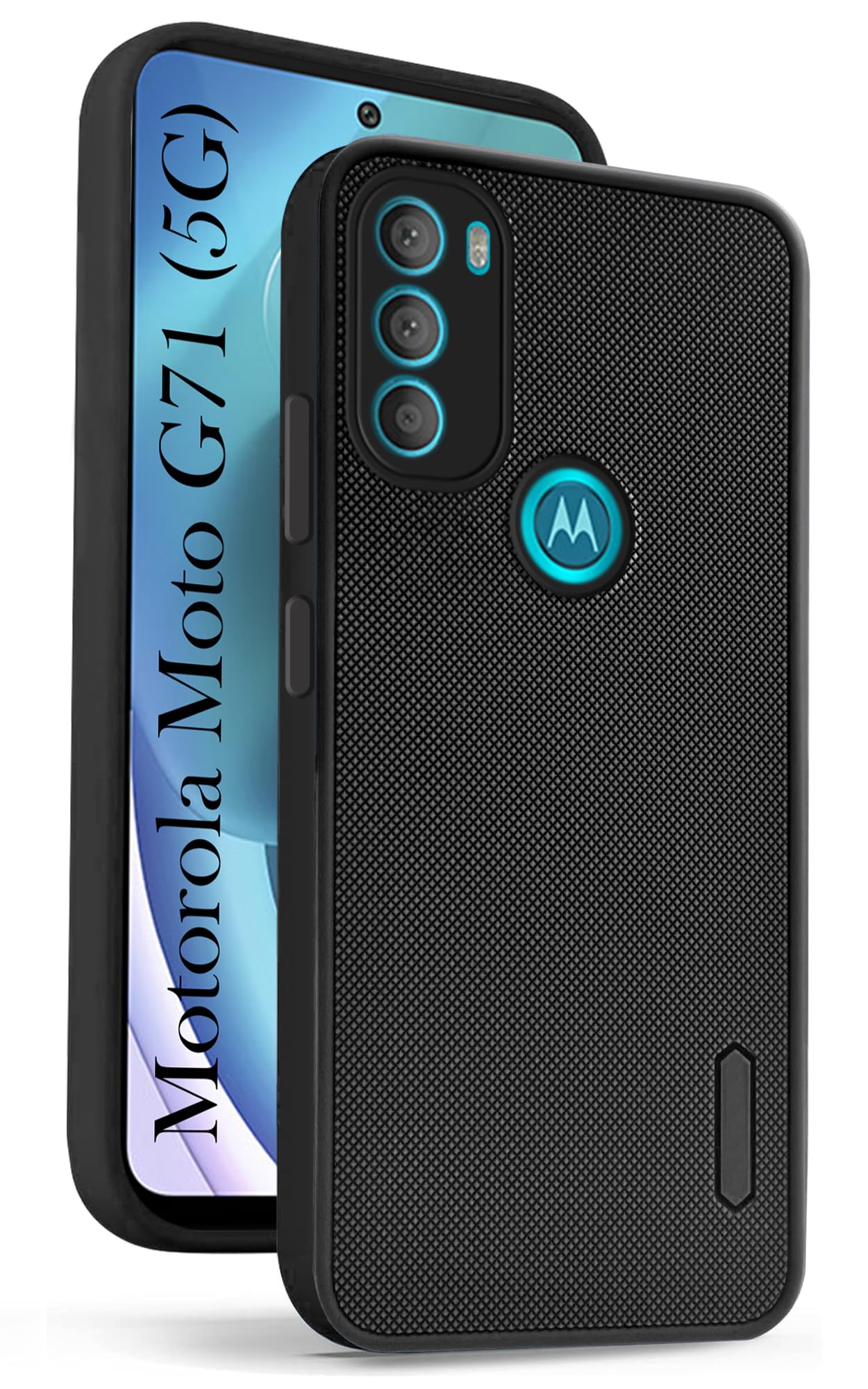 For Motorola Moto G71 5G Back Cover Case (Textured Grip Design | Camera Protetion | Slim and Light Weight | Soft Touch and Feel)