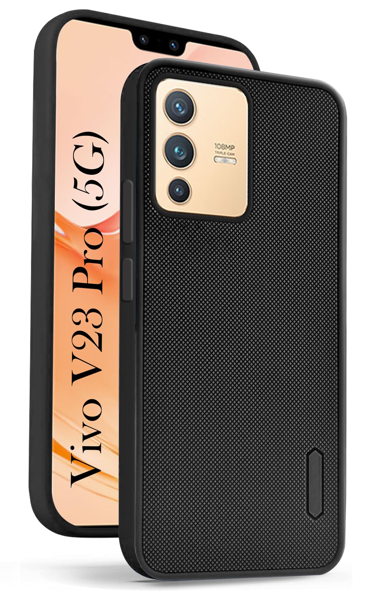For Vivo V23 Pro Back Cover Case (Textured Grip Design | Camera Protetion | Slim and Light Weight | Soft Touch and Feel)