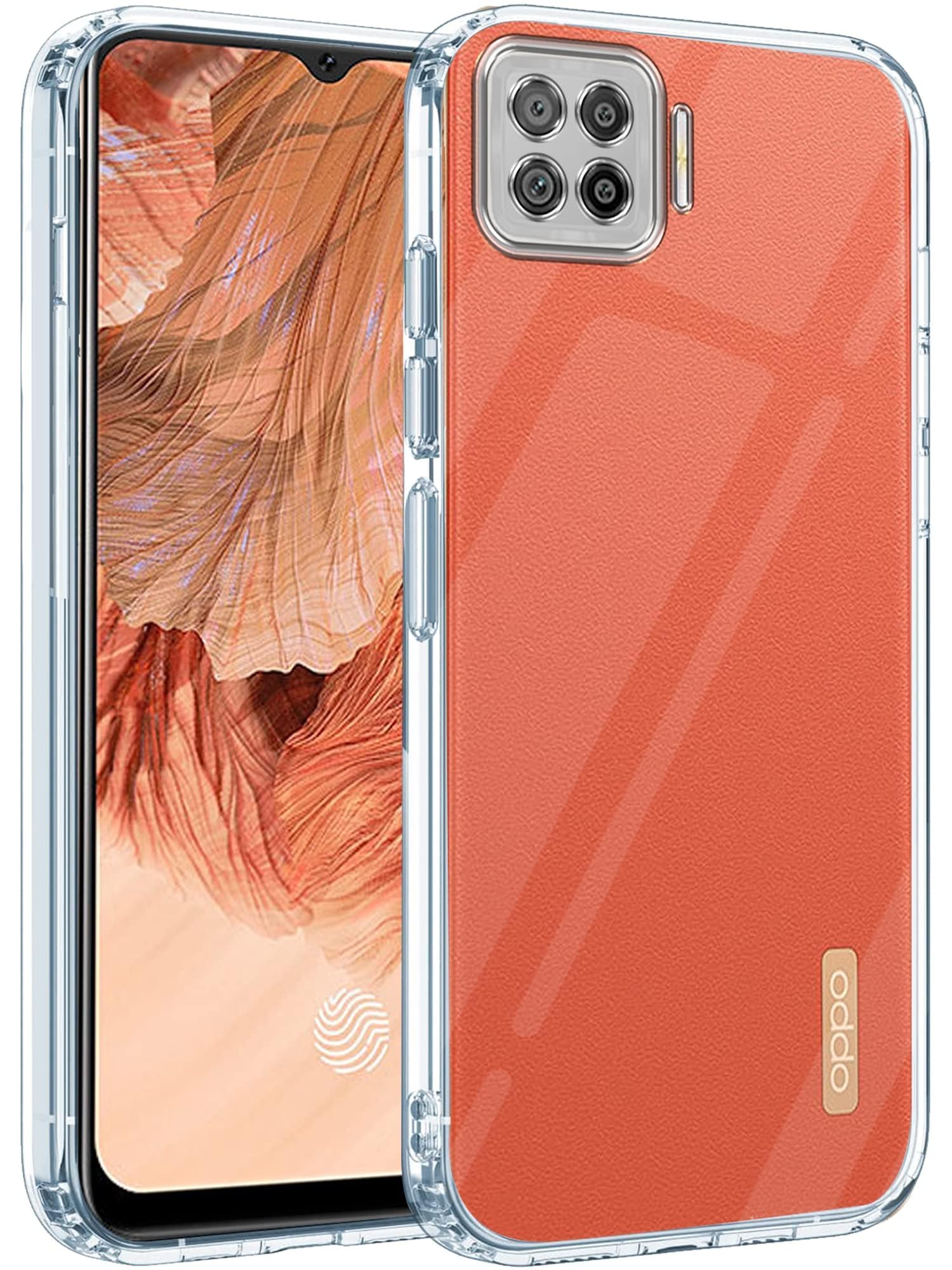 For Oppo F17 Back Cover (Silicone Clear Shockproof Case with Camera Protection | Soft and Flexible)