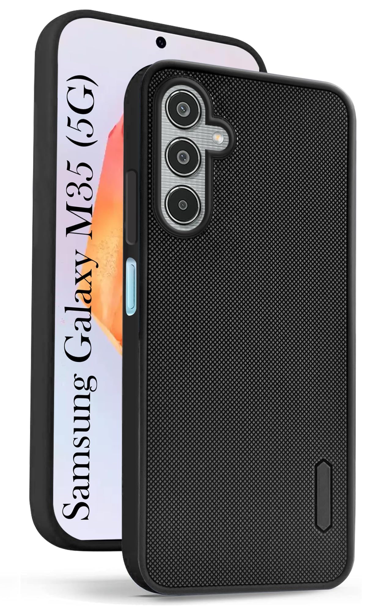 For Samsung Galaxy M35 5G Back Cover Case (Textured Grip Design | Camera Protection | Slim and Light Weight | Soft Touch and Feel)