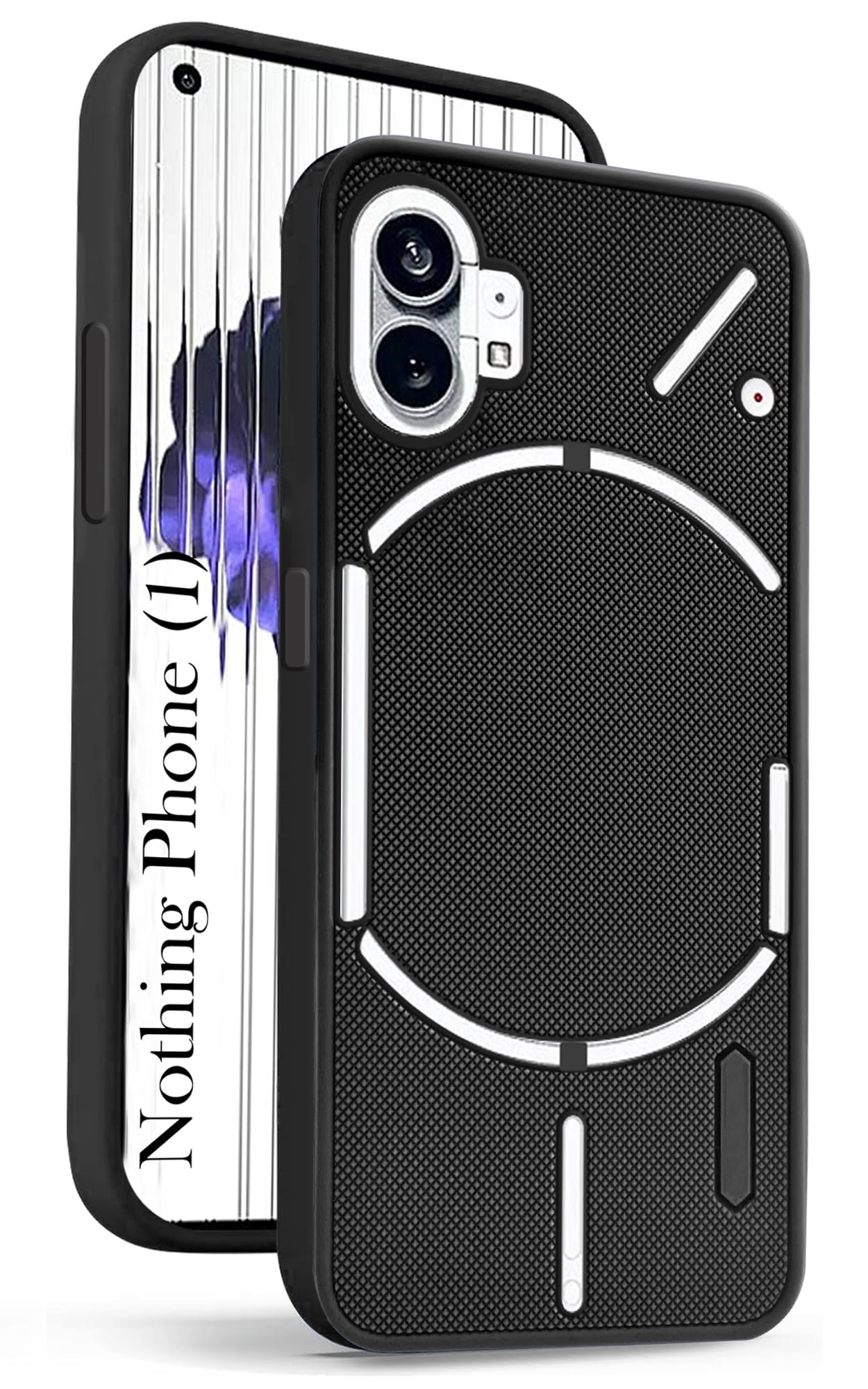 For Nothing Phone 1 Back Cover Case (Textured Grip Design | Camera Protetion | Slim and Light Weight | Soft Touch and Feel)