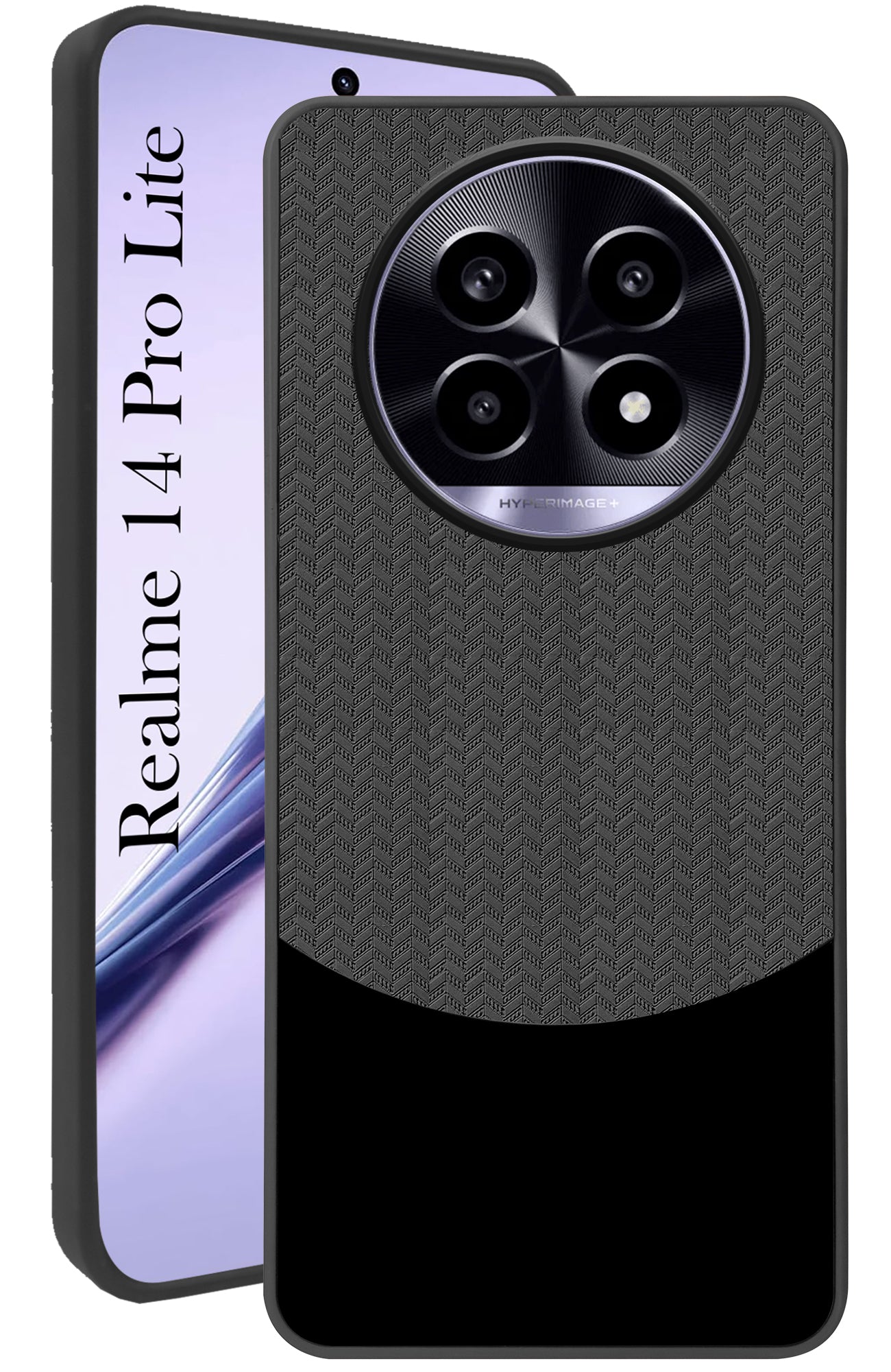 For Realme 14 Pro Lite Back Cover Case (Elegant PU Leather Finish | Premium Minimalist Professional | Camera Protection Bump)