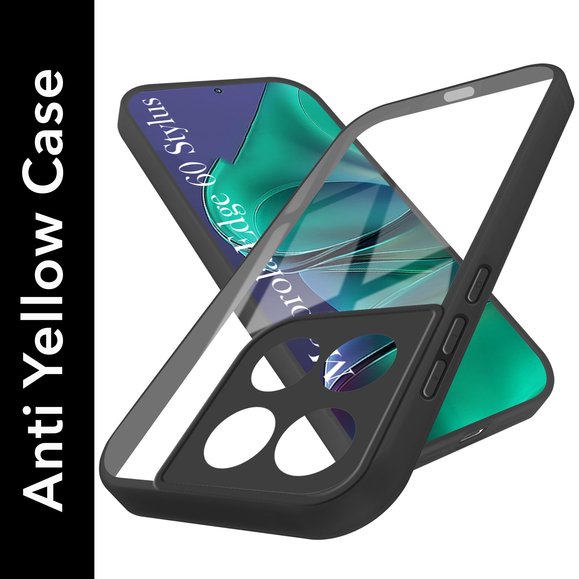 For Motorola Moto Edge 60 Stylus Back Cover Case (Lifetime Anti Yellow | Anti Scratch | Crystal Clear Shockproof)