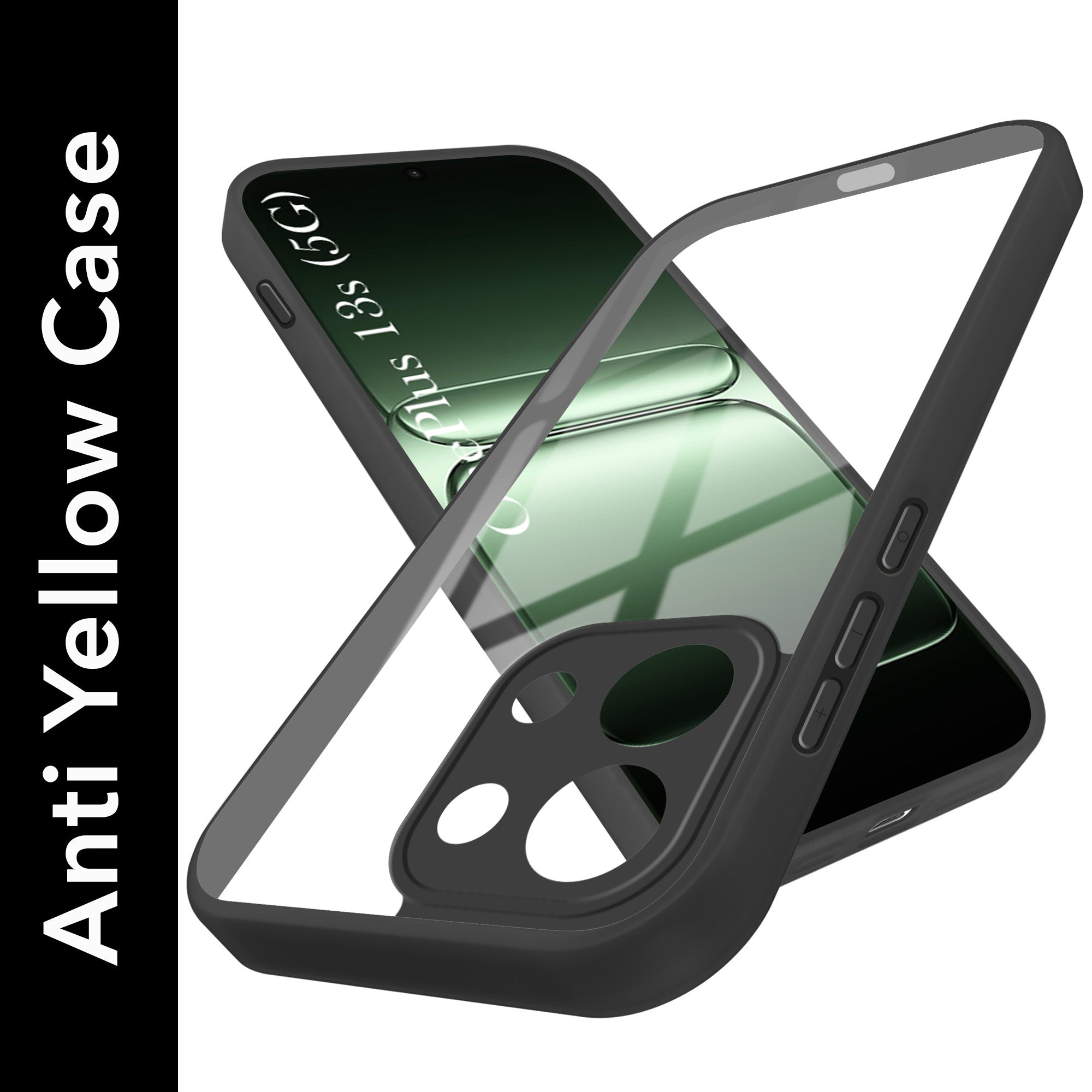 For OnePlus 13S Back Cover Case (Lifetime Anti Yellow | Anti Scratch | Crystal Clear Shockproof)