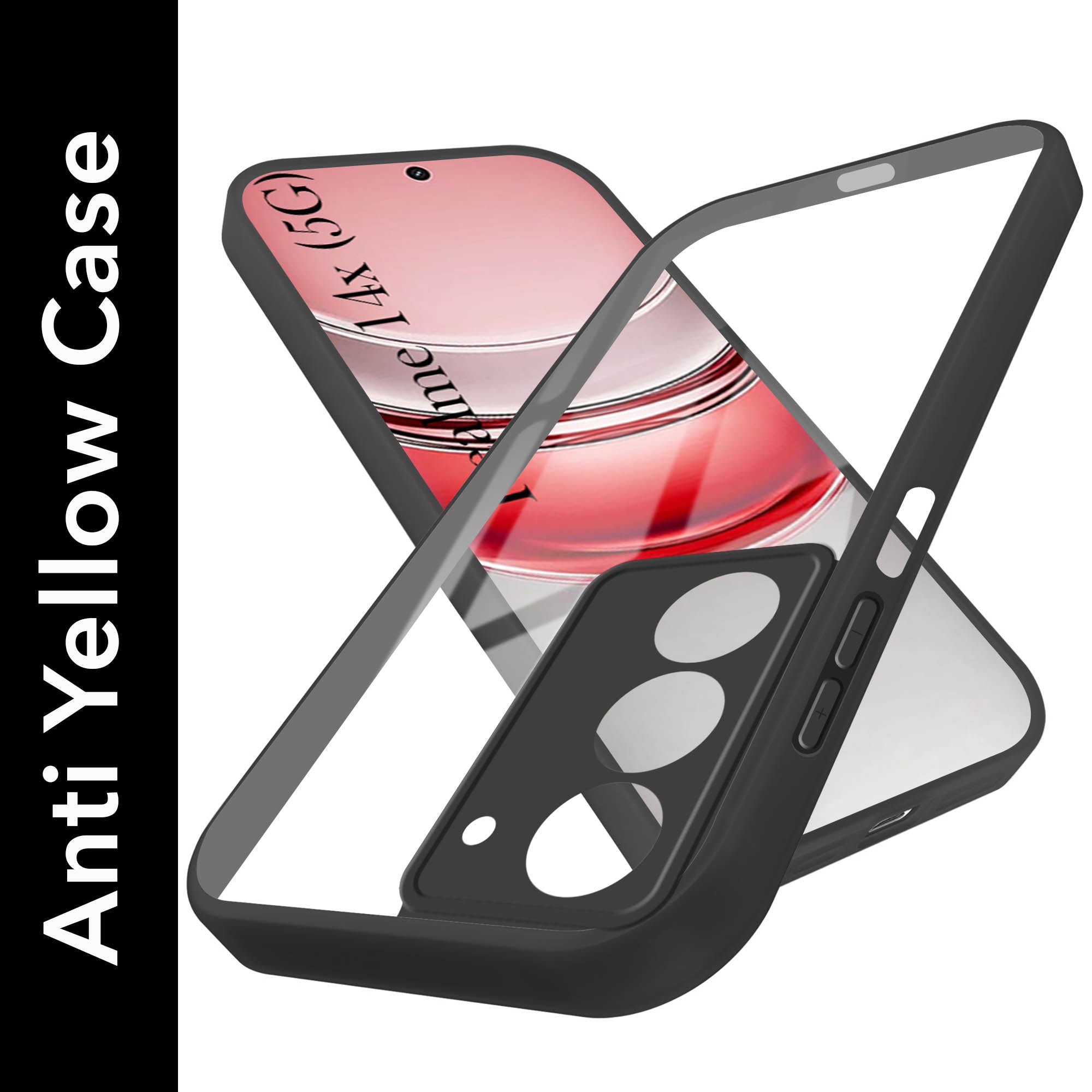 For Realme 14X Back Cover Case (Lifetime Anti Yellow | Anti Scratch | Crystal Clear Shockproof)