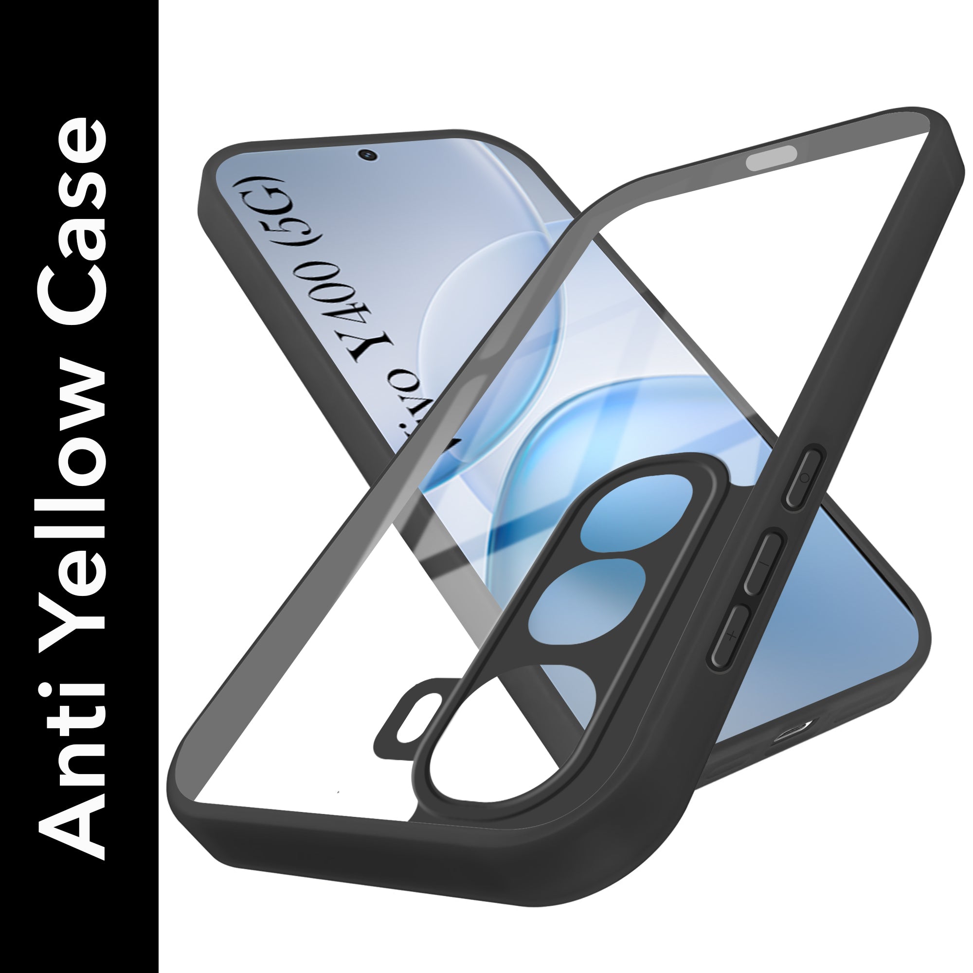 For Vivo Y400 Back Cover Case (Lifetime Anti Yellow | Anti Scratch | Crystal Clear Shockproof)