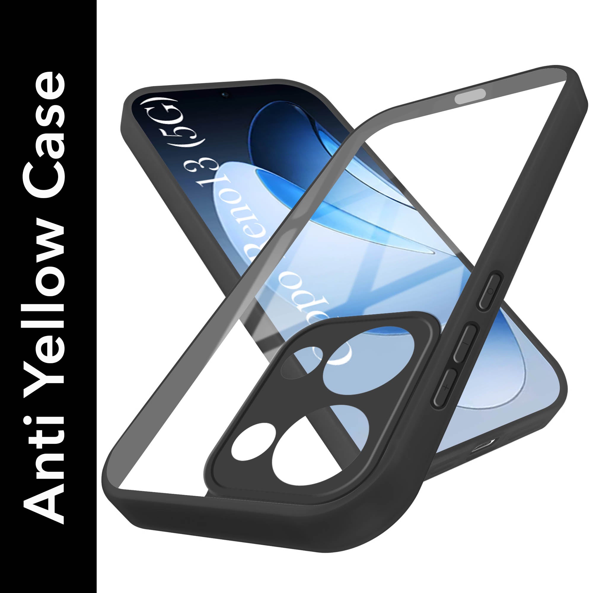 For Oppo Reno13 | Oppo Reno 13 Back Cover Case (Lifetime Anti Yellow | Anti Scratch | Crystal Clear Shockproof)