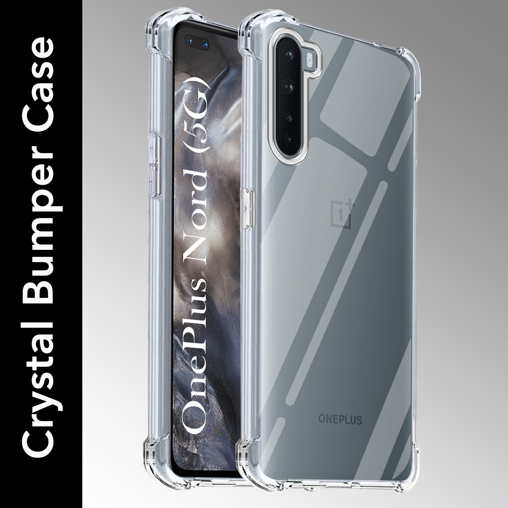 For Oneplus Nord 5G Back Cover (Shockproof Crystal Clear Drop