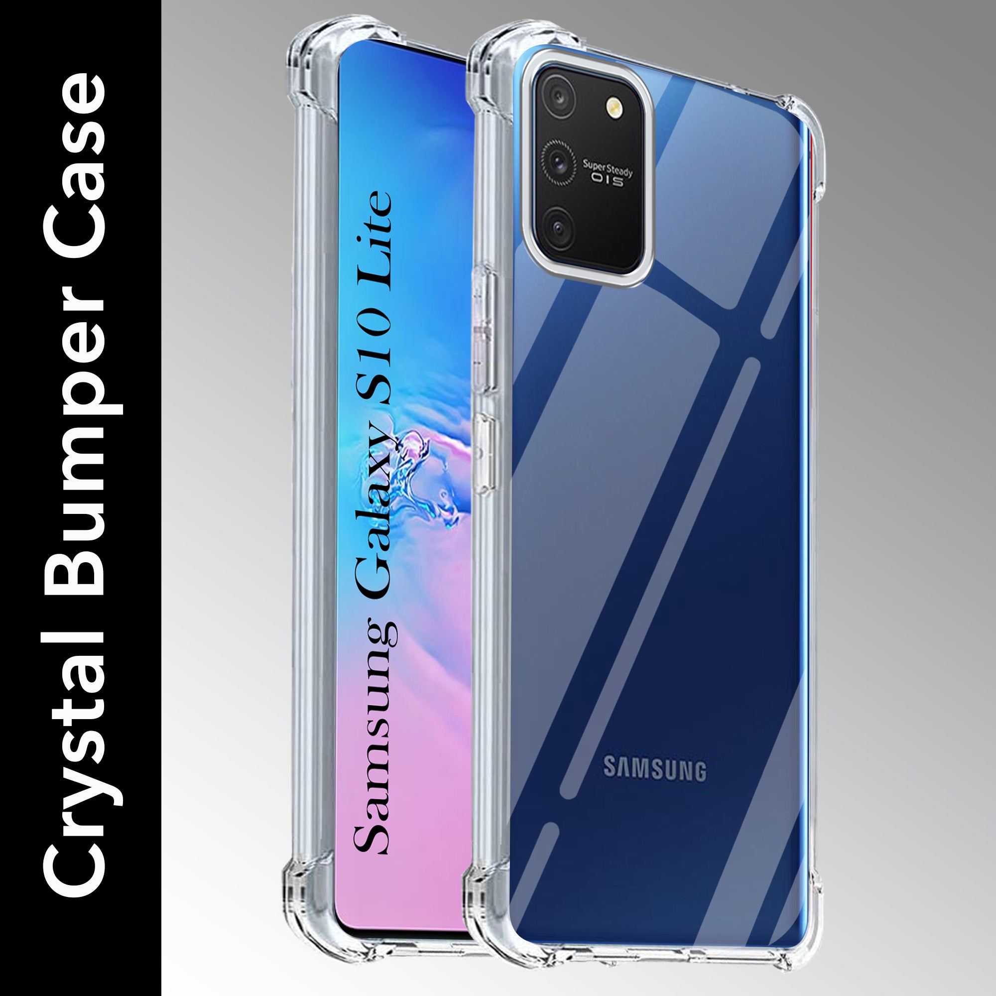 For Samsung Galaxy S10 Lite Back Cover (Shockproof Crystal Clear Case