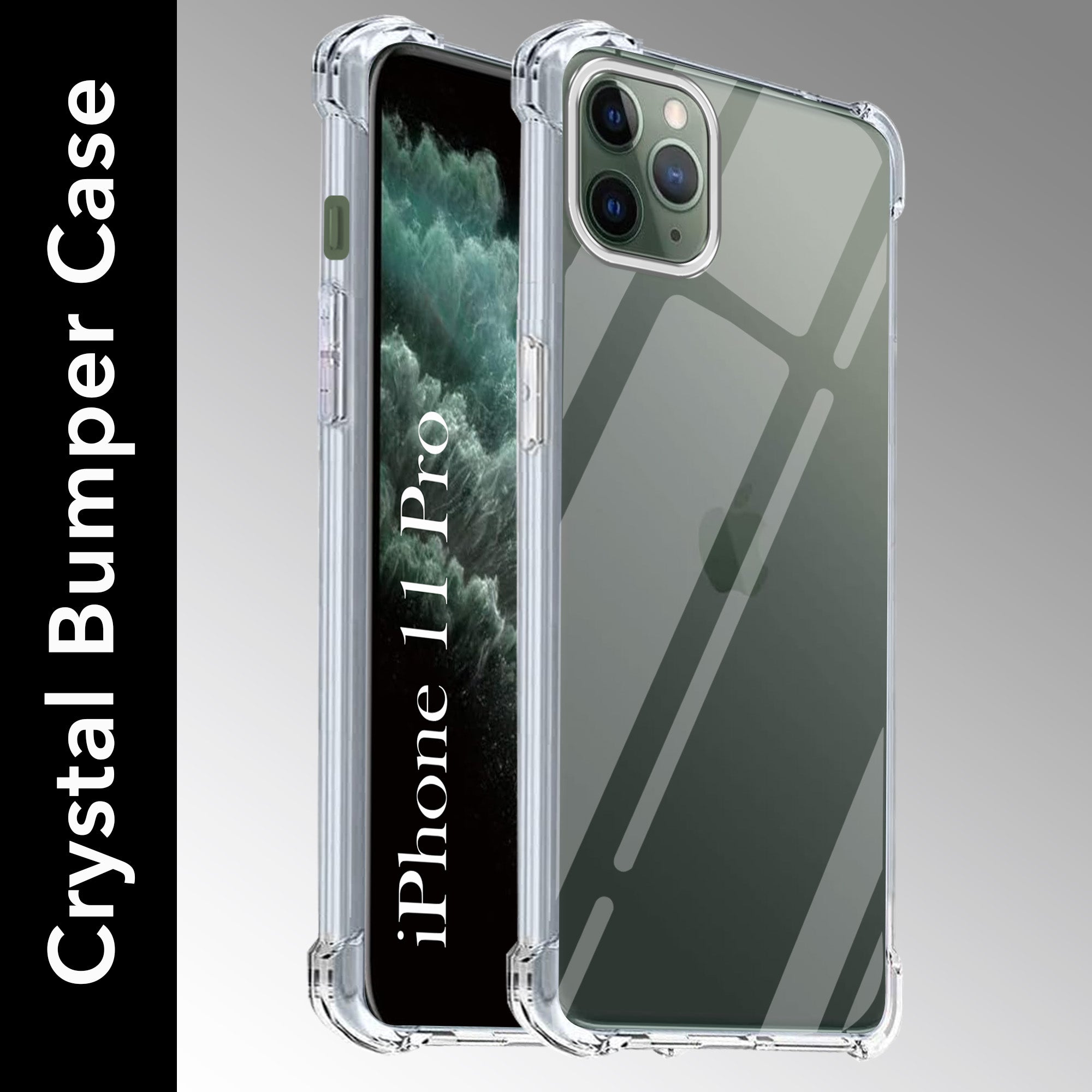 For Apple iPhone 11 Pro Back Cover (Shockproof Crystal Clear Case | Drop & Camera Protection | Hard Polycarbonate)