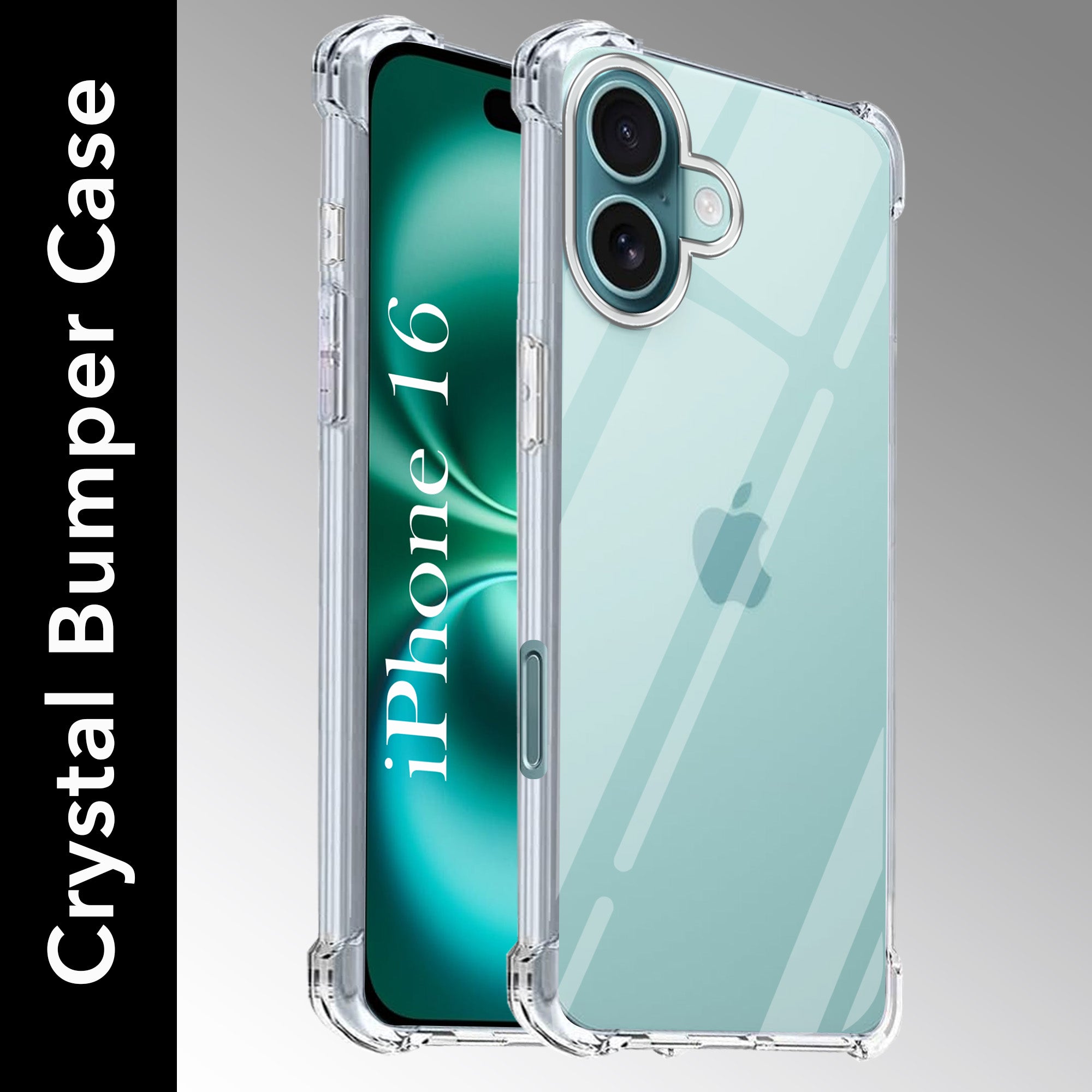 For Apple iPhone 16 Back Cover (Shockproof Crystal Clear Case | Drop & Camera Protection | Hard Polycarbonate)