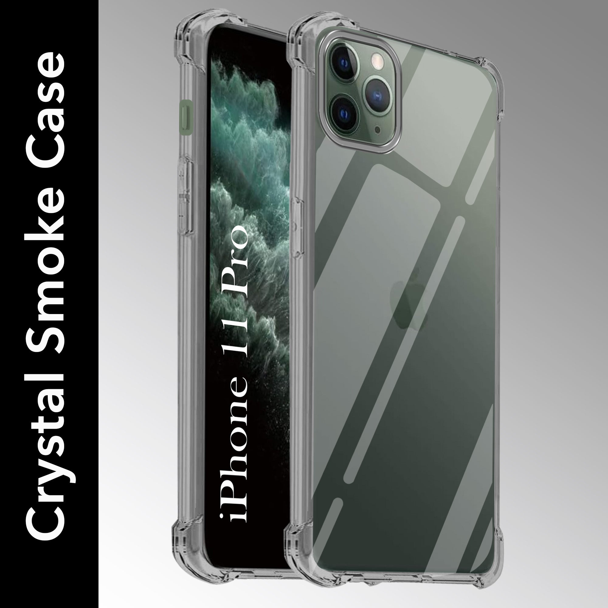 For Apple iPhone 11 Pro Back Cover (Shockproof Crystal Clear Case | Drop & Camera Protection | Hard Polycarbonate)