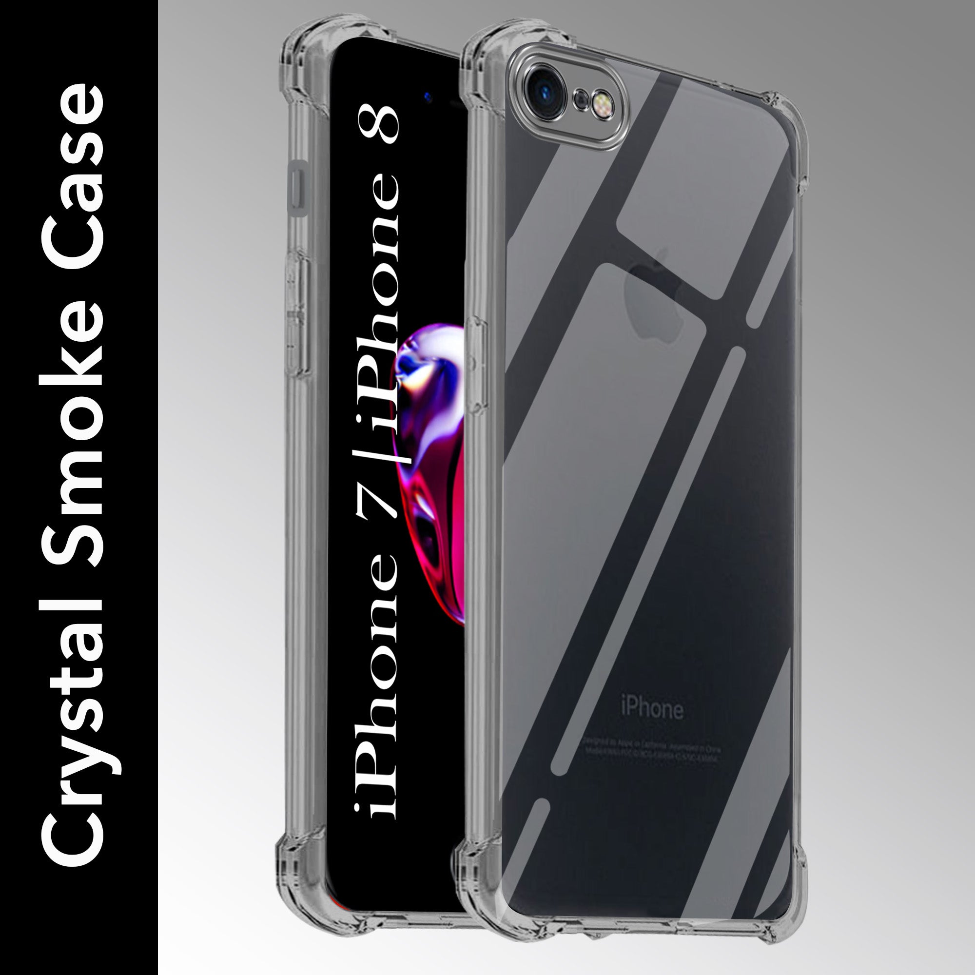 For Apple iPhone 7 | iPhone 8 Back Cover (Shockproof Crystal Clear Case | Drop & Camera Protection | Hard Polycarbonate)