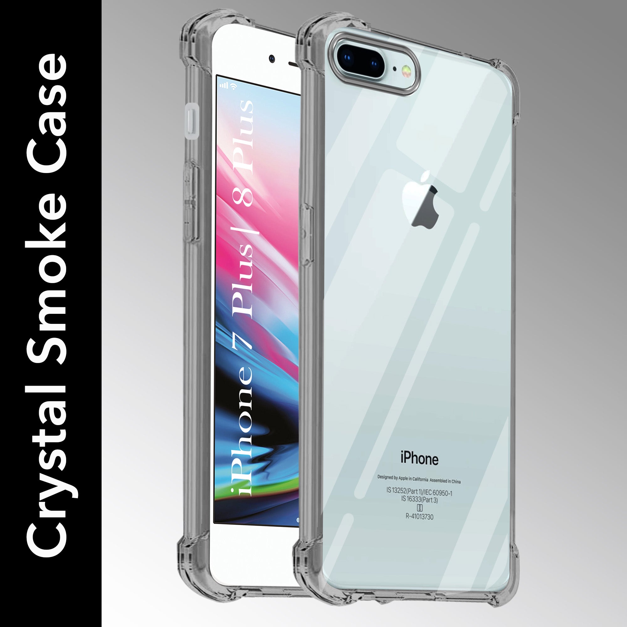 For iPhone Plus iPhone Plus Back Cover Shockproof Crystal