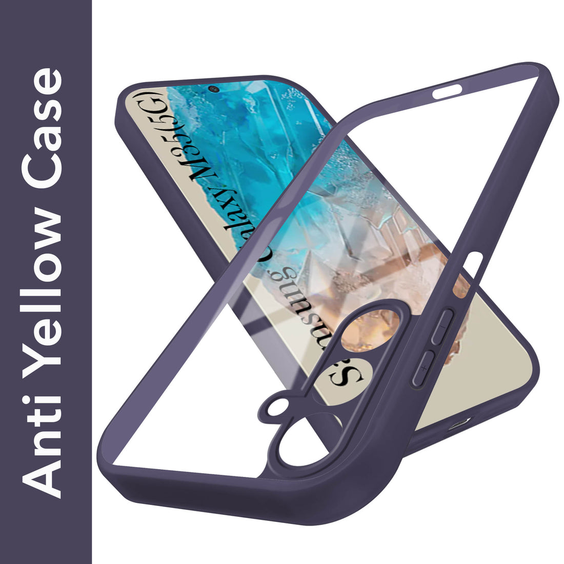 For Samsung Galaxy M35 5G Back Cover Case (Lifetime Anti Yellow | Anti Scratch | Crystal Clear Shockproof)