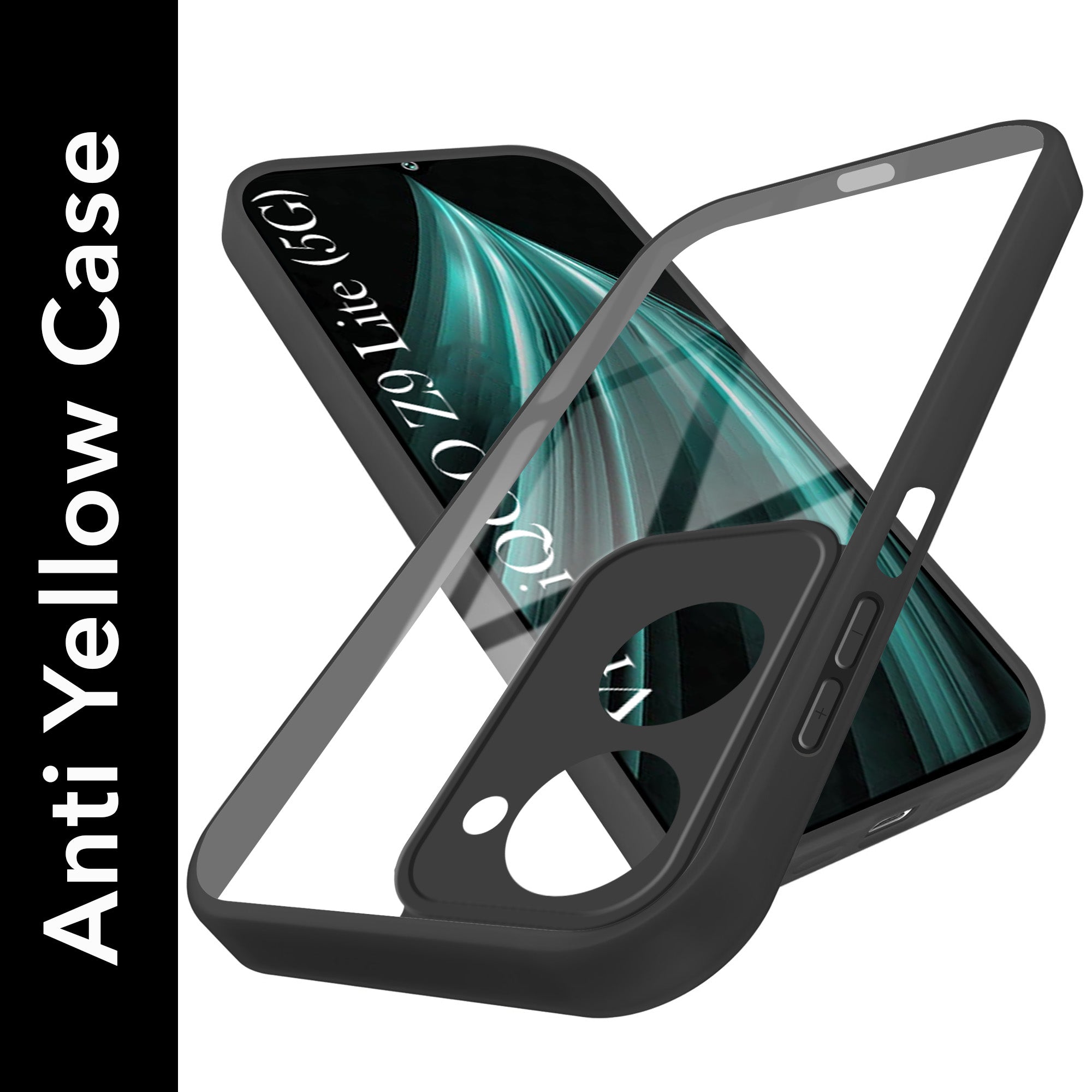 For Vivo iQOO Z9 Lite Back Cover Case (Lifetime Anti Yellow | Anti Scratch | Crystal Clear Shockproof)