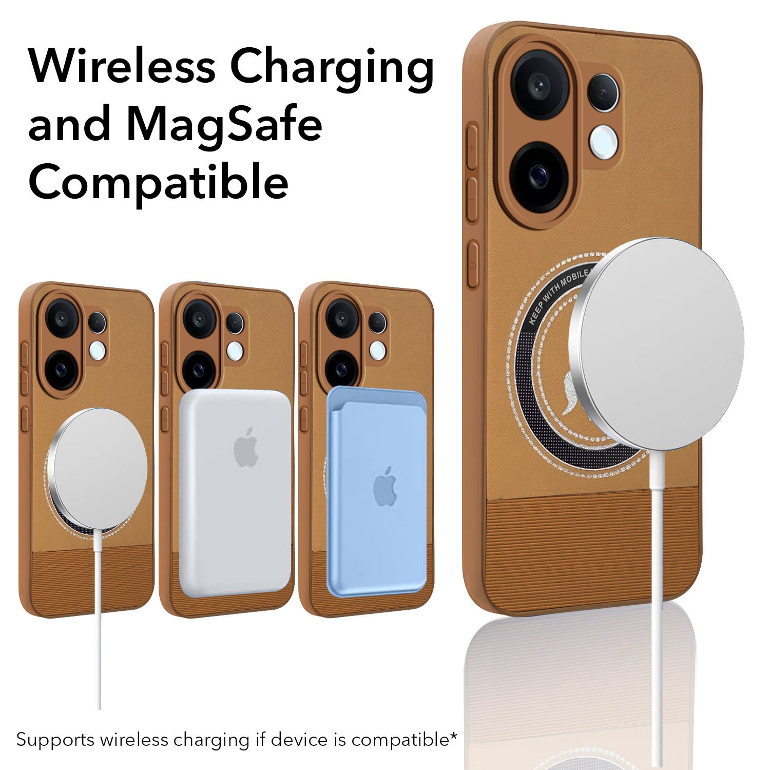 For Vivo X200 FE Back Cover Case PU Leather Finish (Professional Minimalist Texture | MagSafe Compatile | Camera Protection | Sleek Sober Formal)