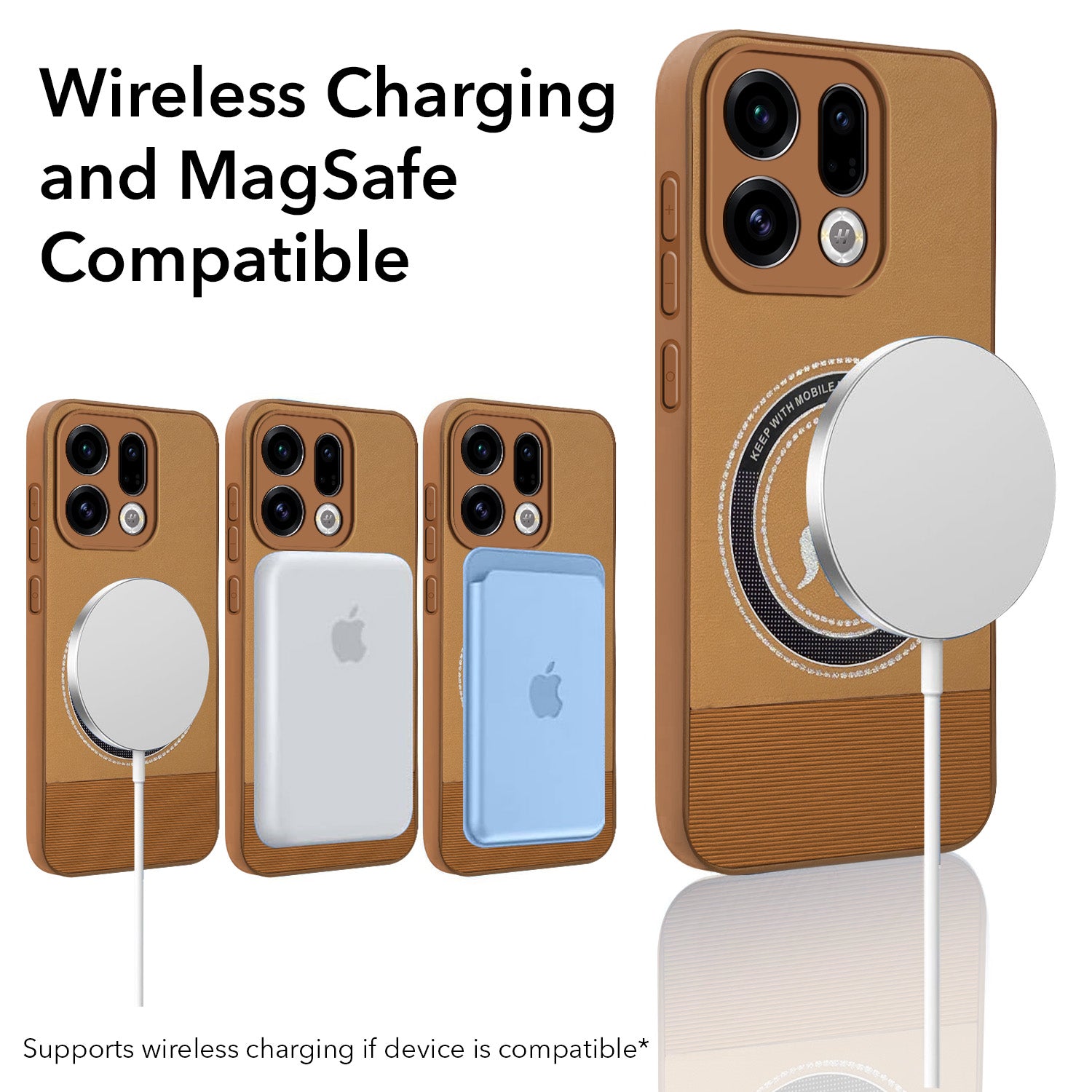 For Oppo Find X9 | Oppo Find X9s Back Cover Case PU Leather Finish (Professional Minimalist Texture | MagSafe Compatile | Camera Protection | Sleek Sober Formal)